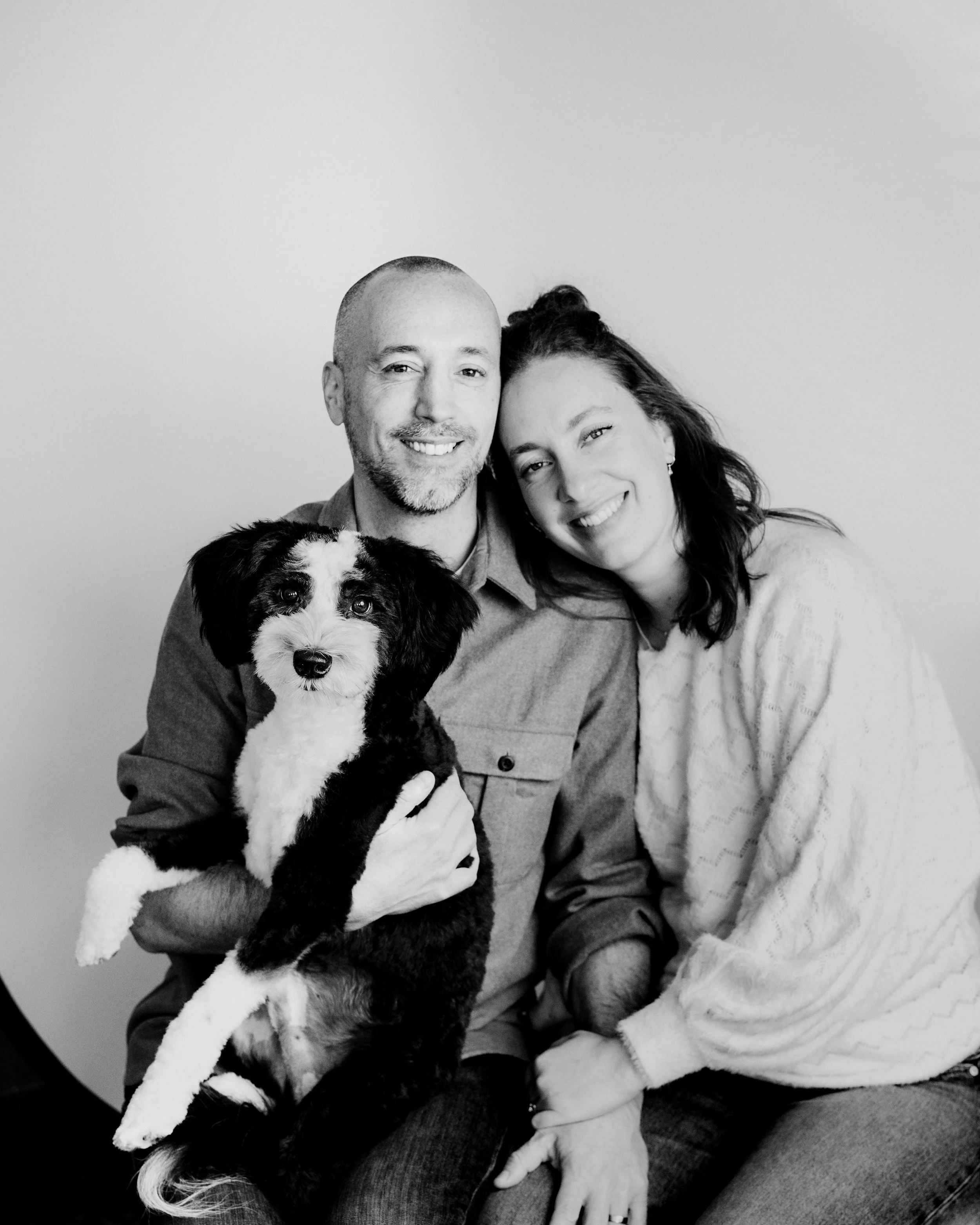 photography dog portraits b&w