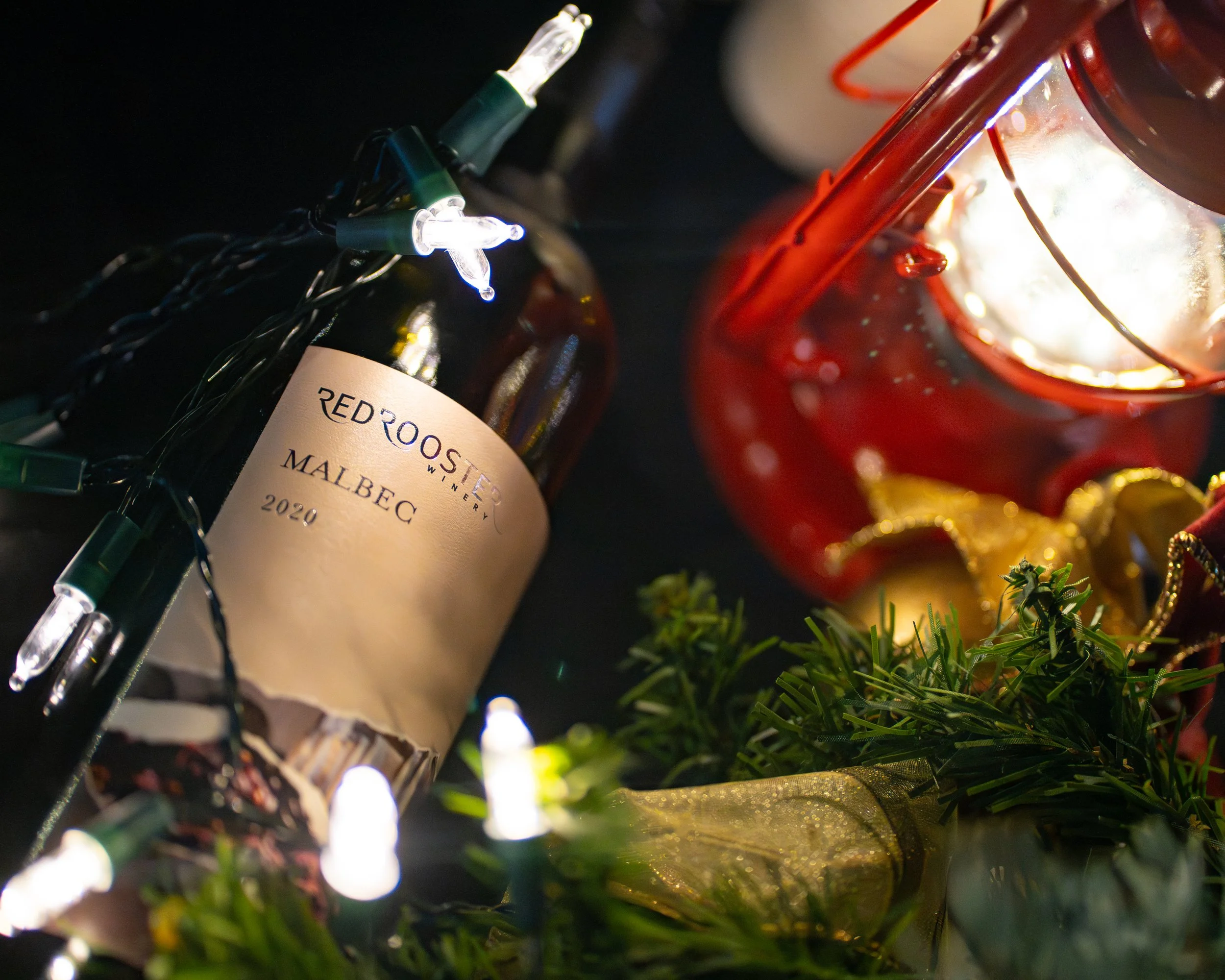 red rooster malbec wine photography