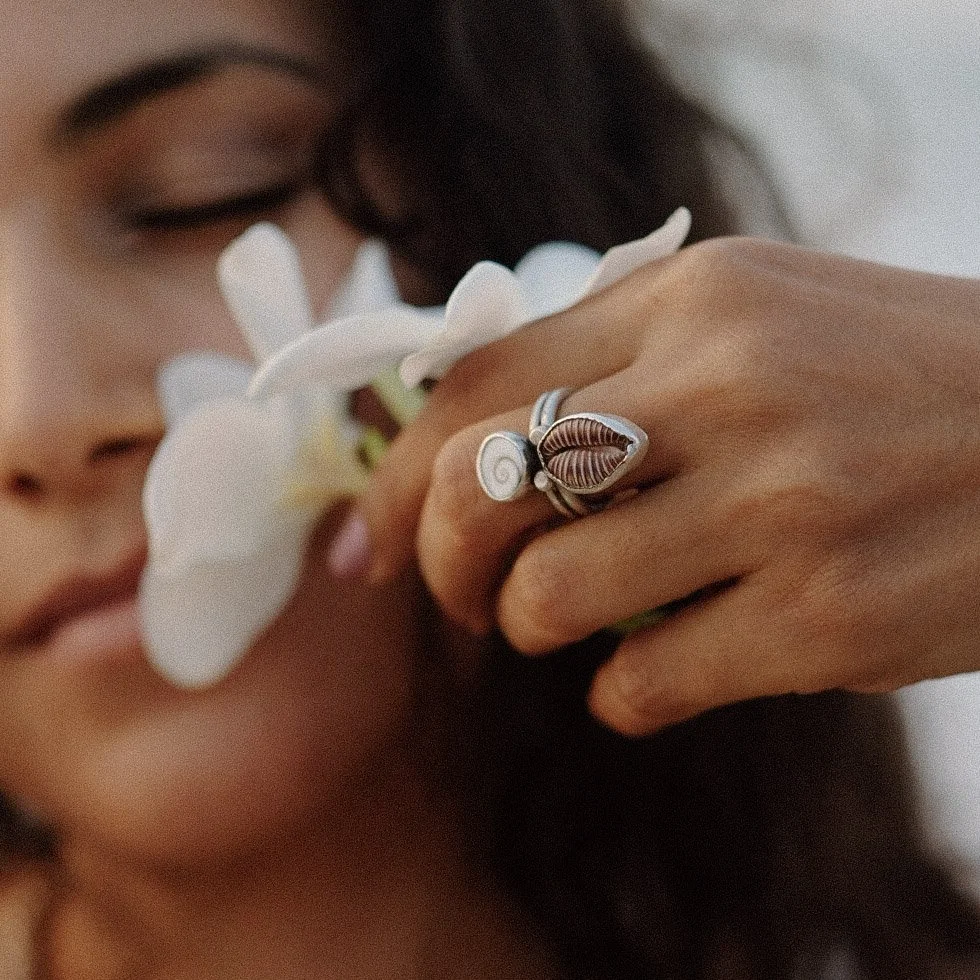 Cowrie & Shiva Ring