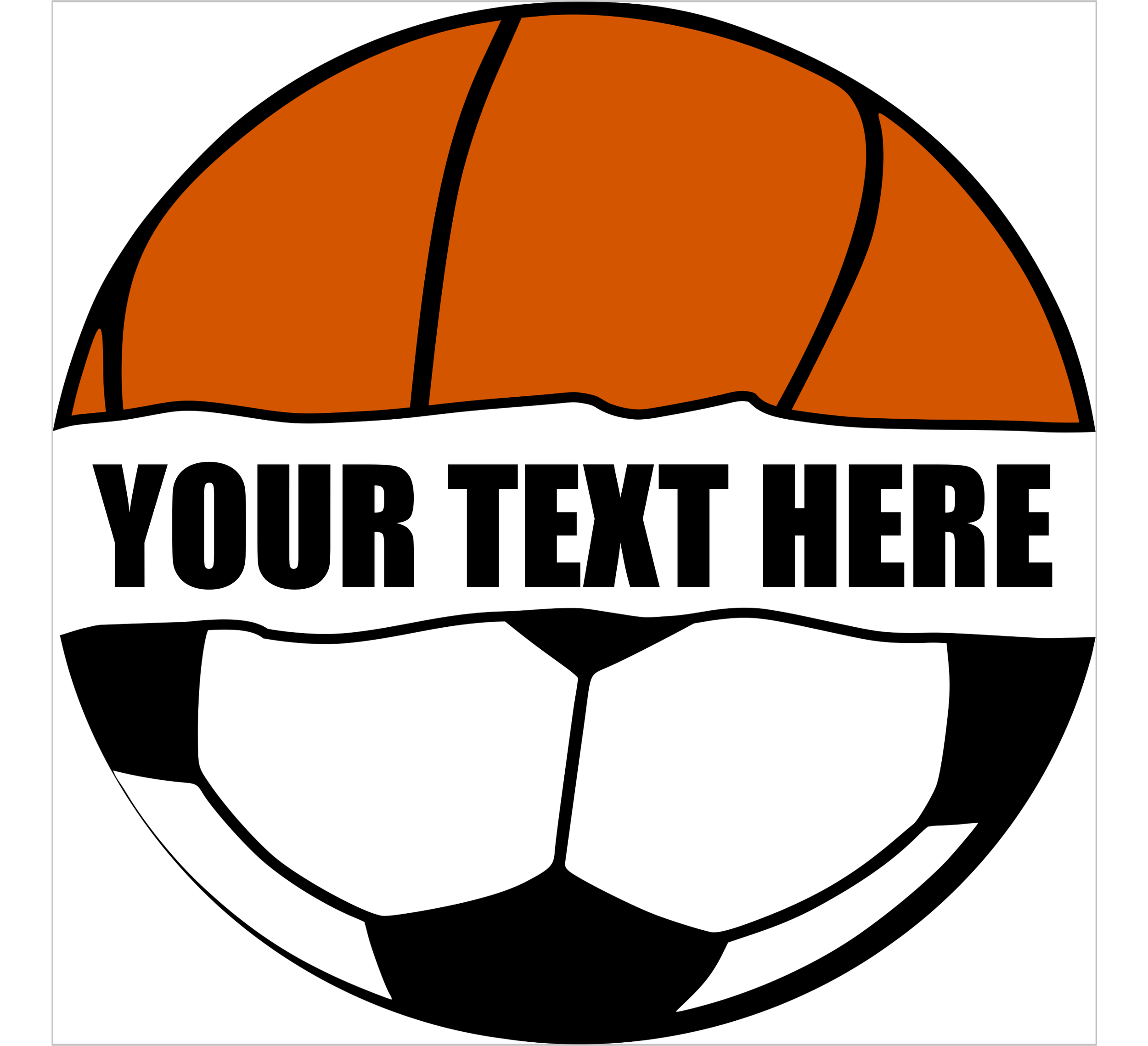Customizable Basketball/Soccer
