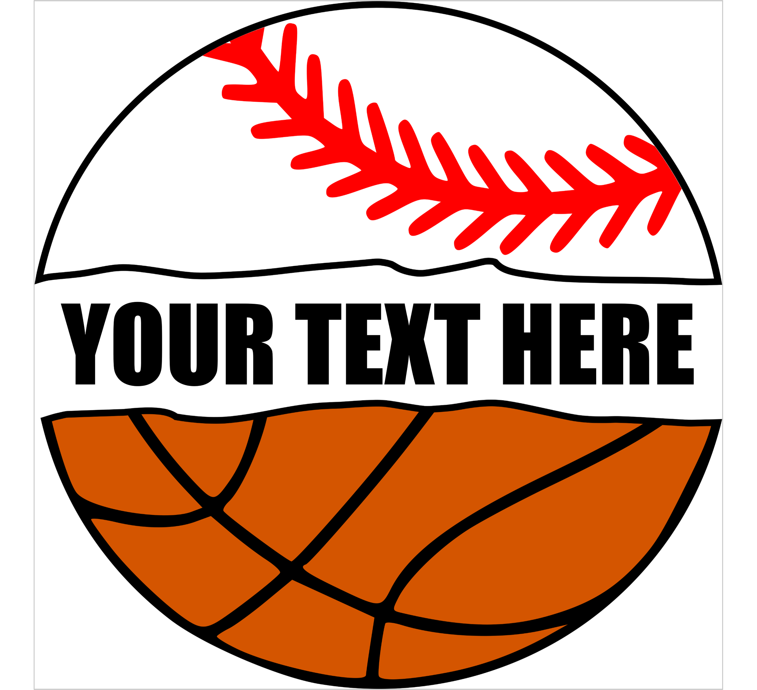 Customizable Baseball/Basketball
