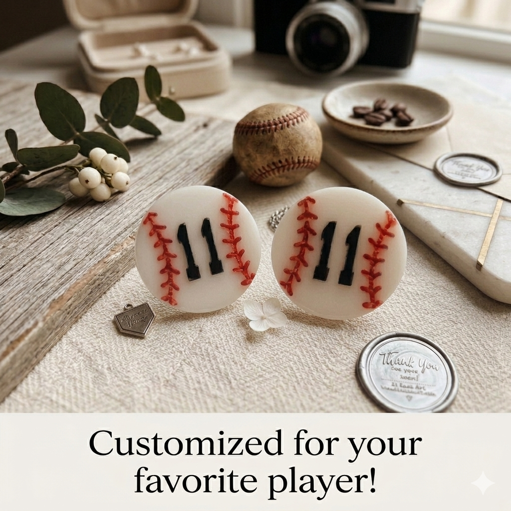 Customizable Baseball Studs