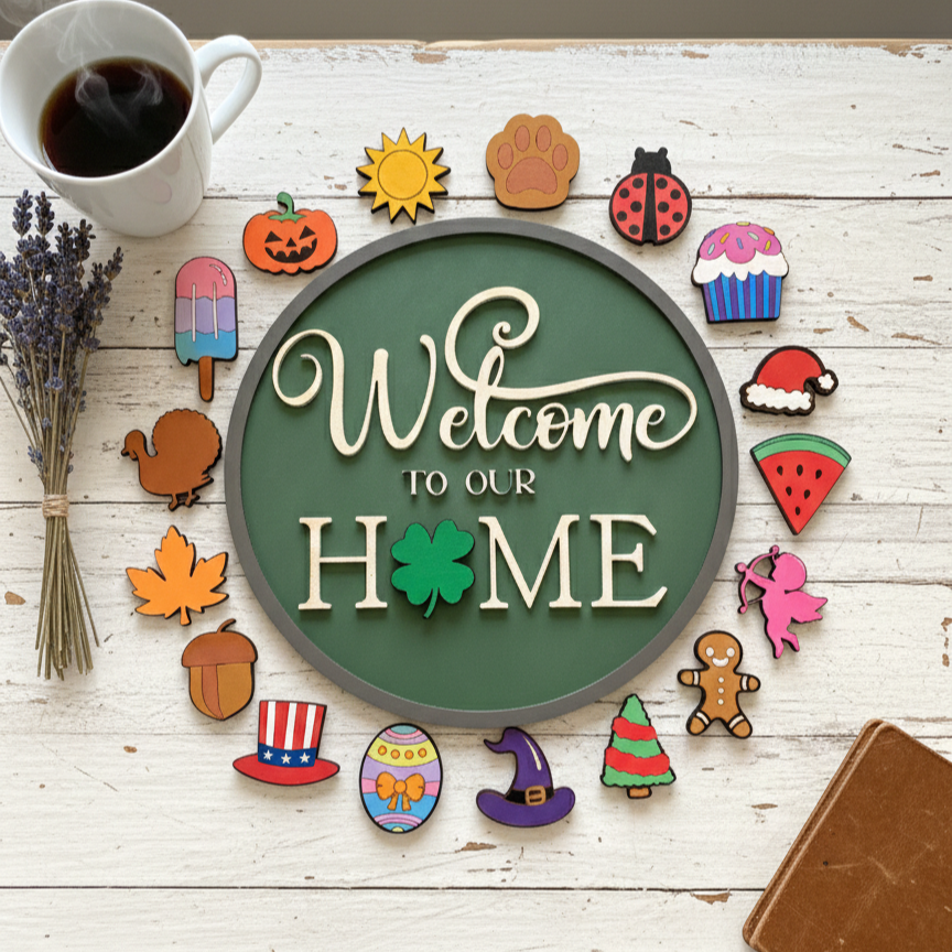 Seasonal Welcome Sign