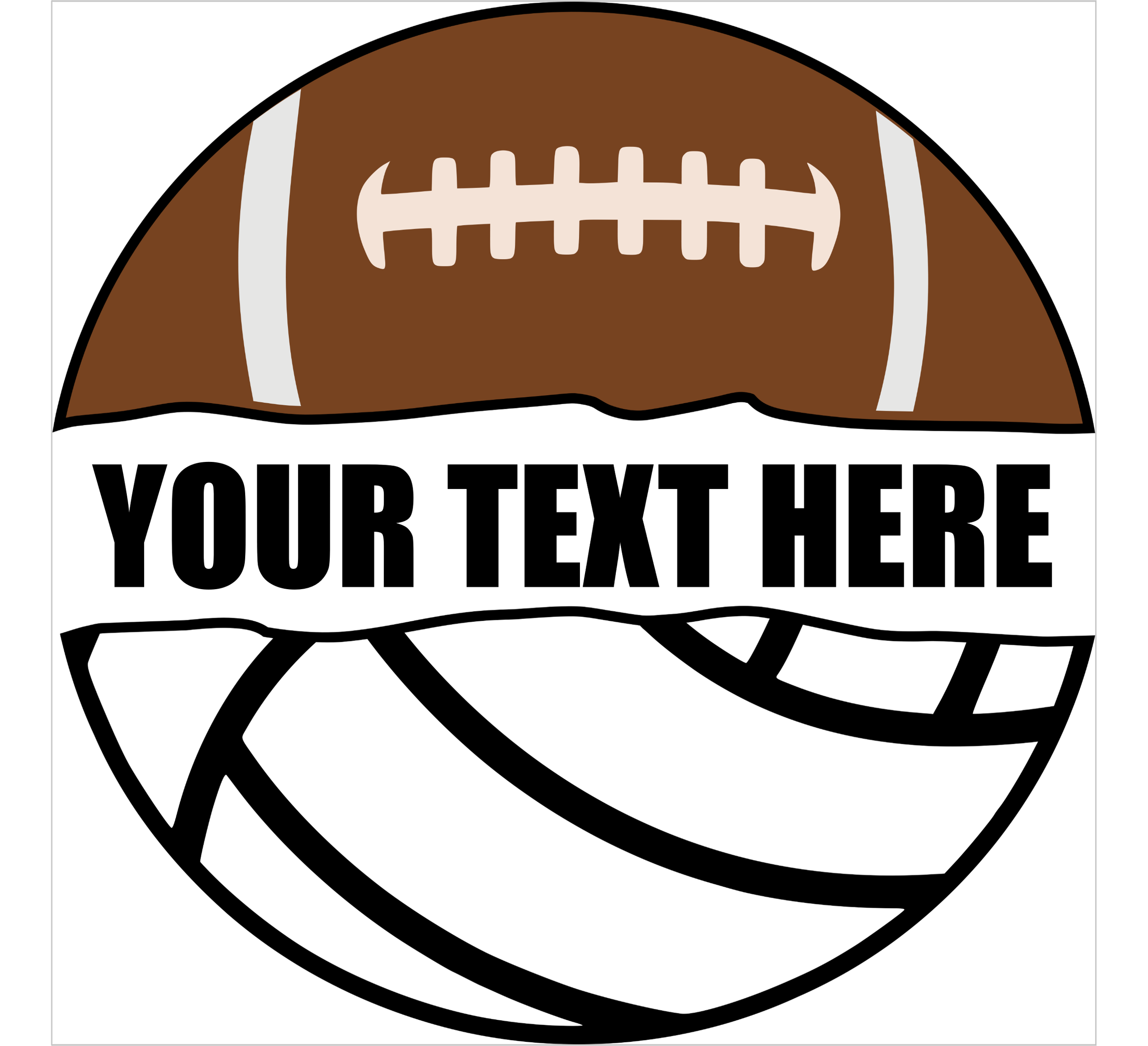 Customizable Football/Volleyball