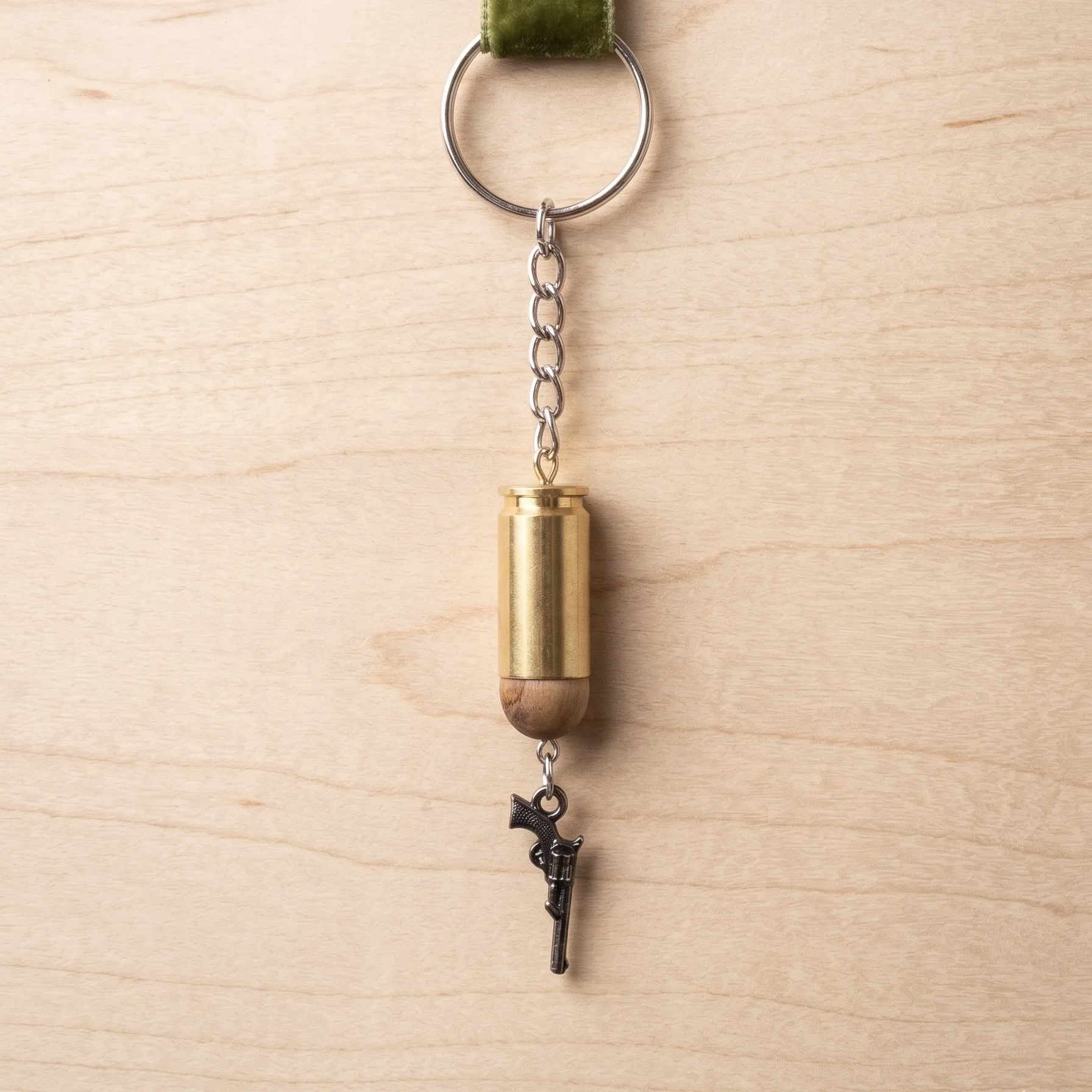 .40 Cal Brass with Pistol Dangle