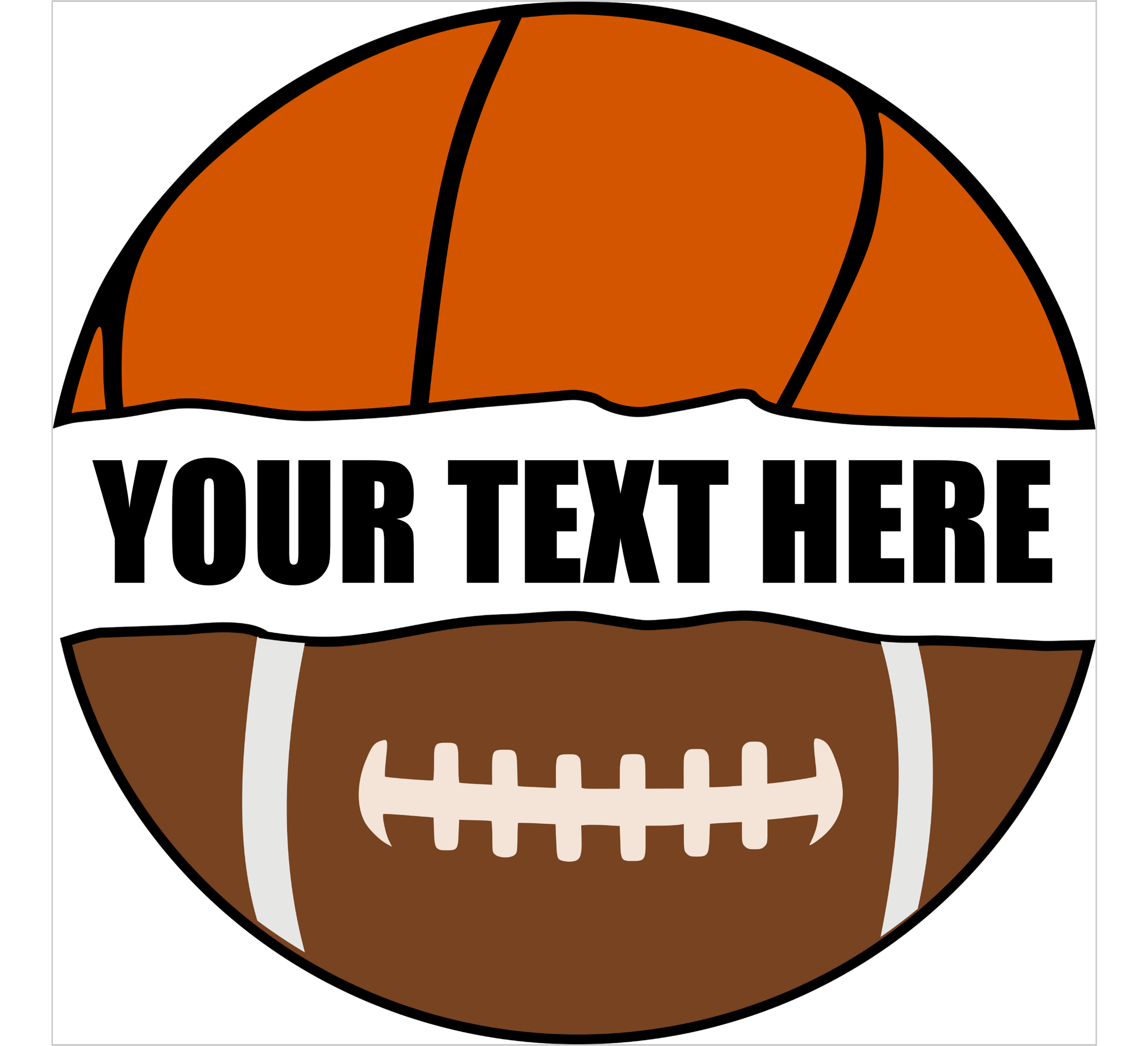 Customizable Basketball/Football