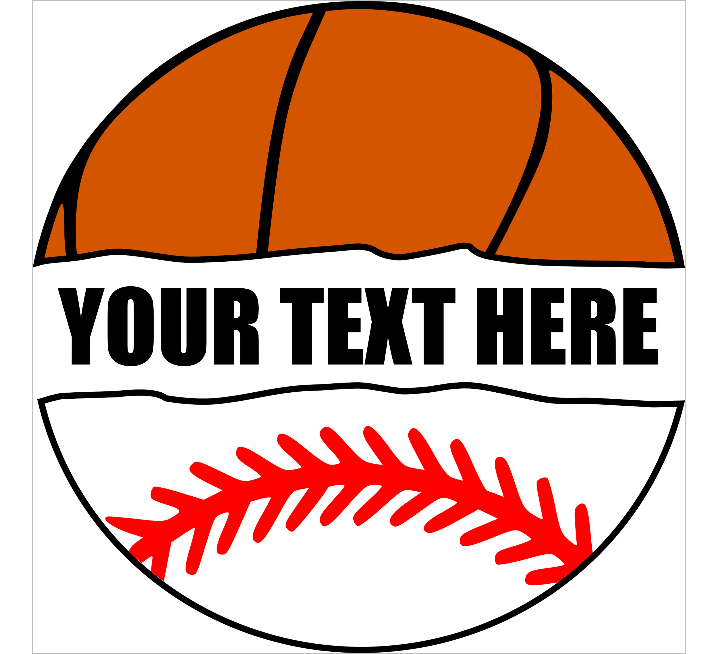Customizable Basketball/Baseball
