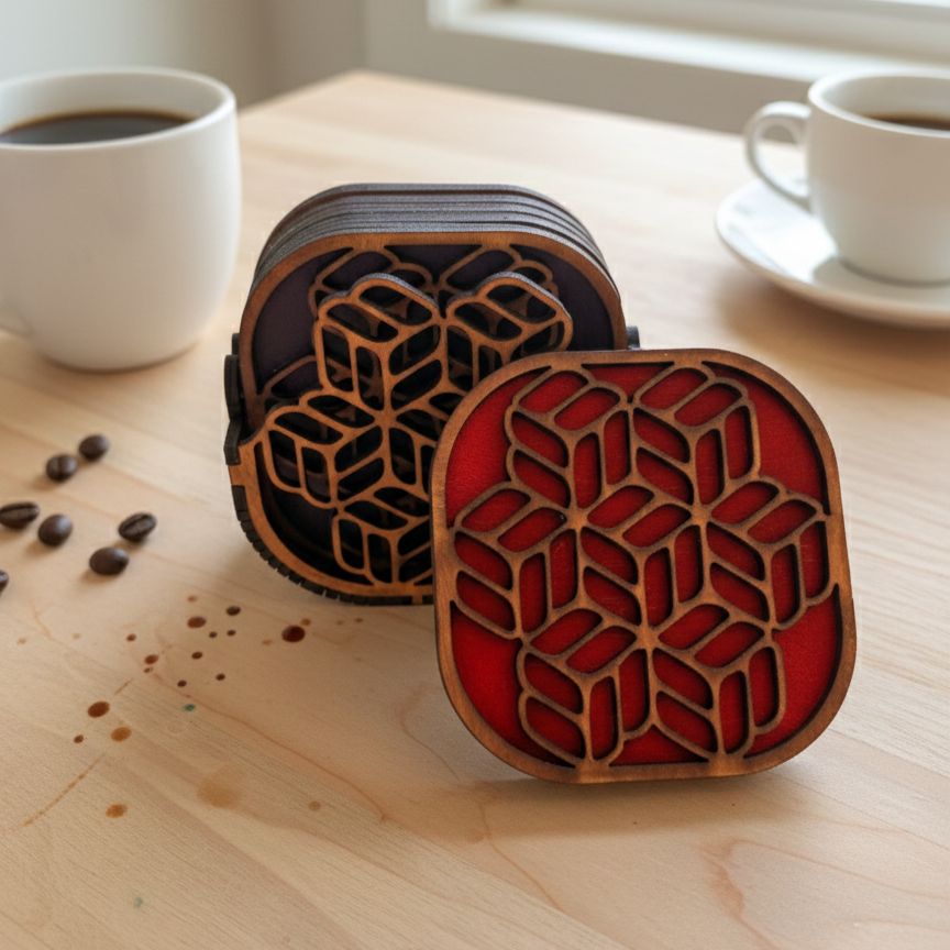 Wood Decorative Coasters