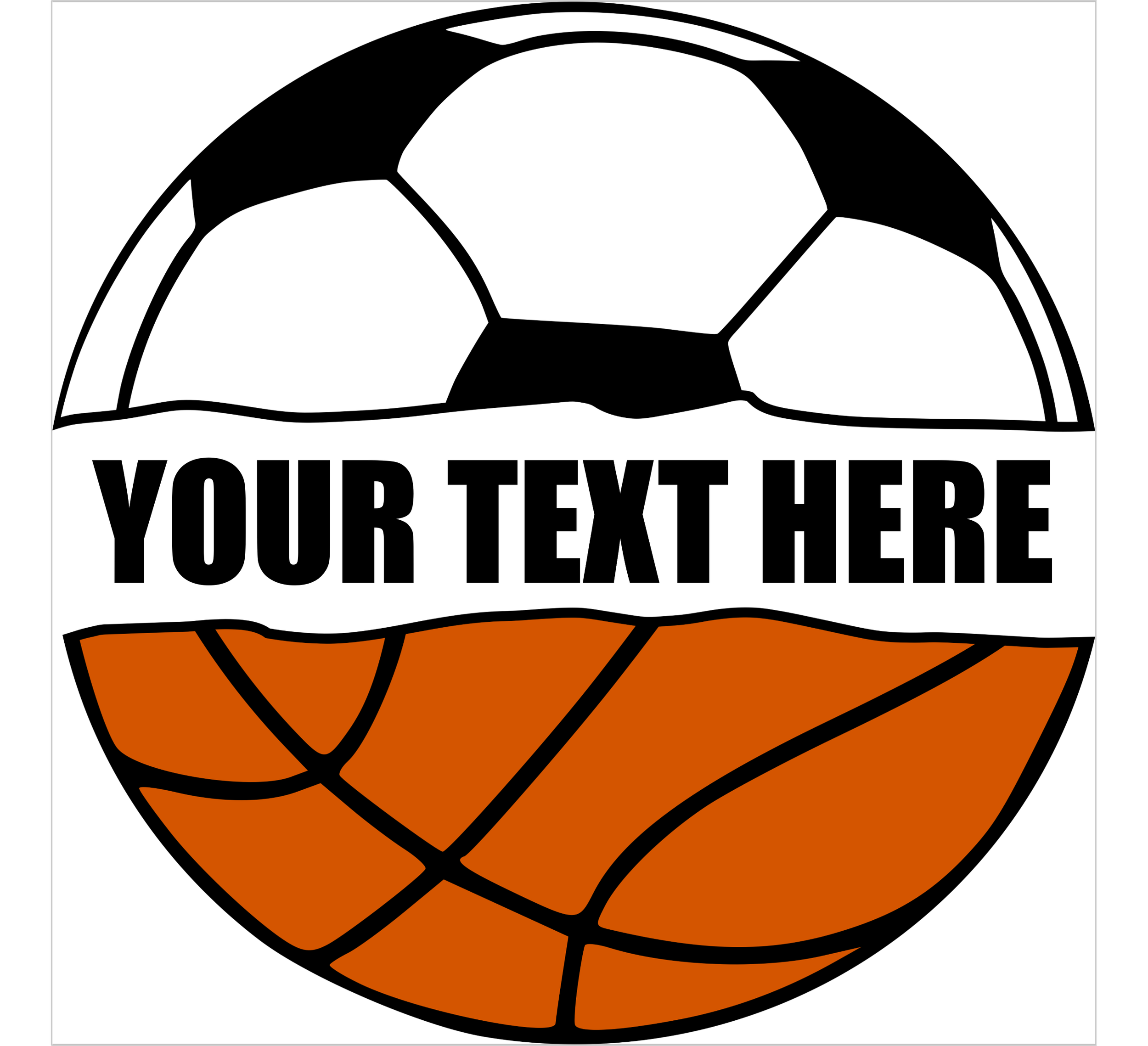 Customizable Soccer/Basketball