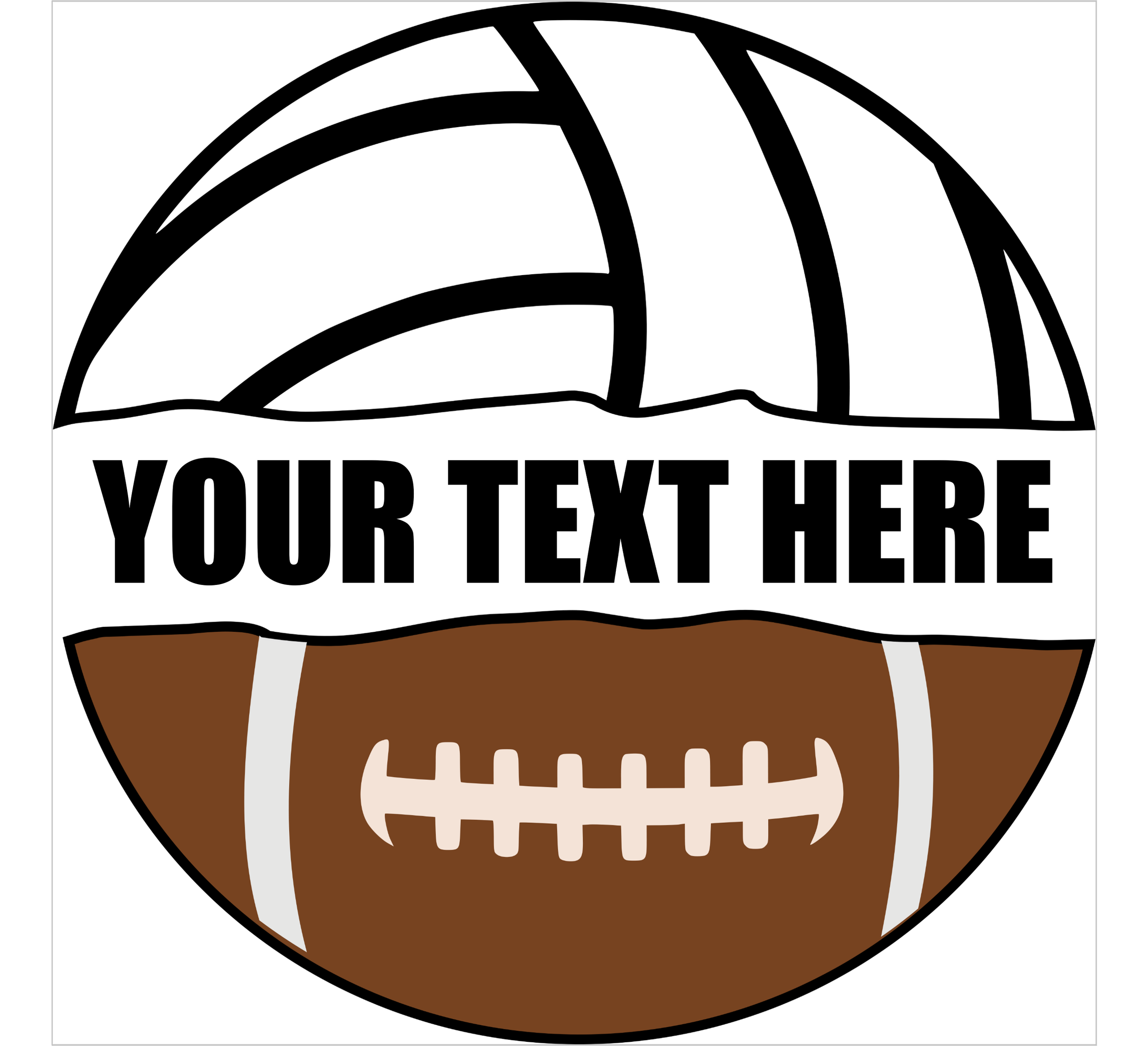 Customizable Volleyball/Football