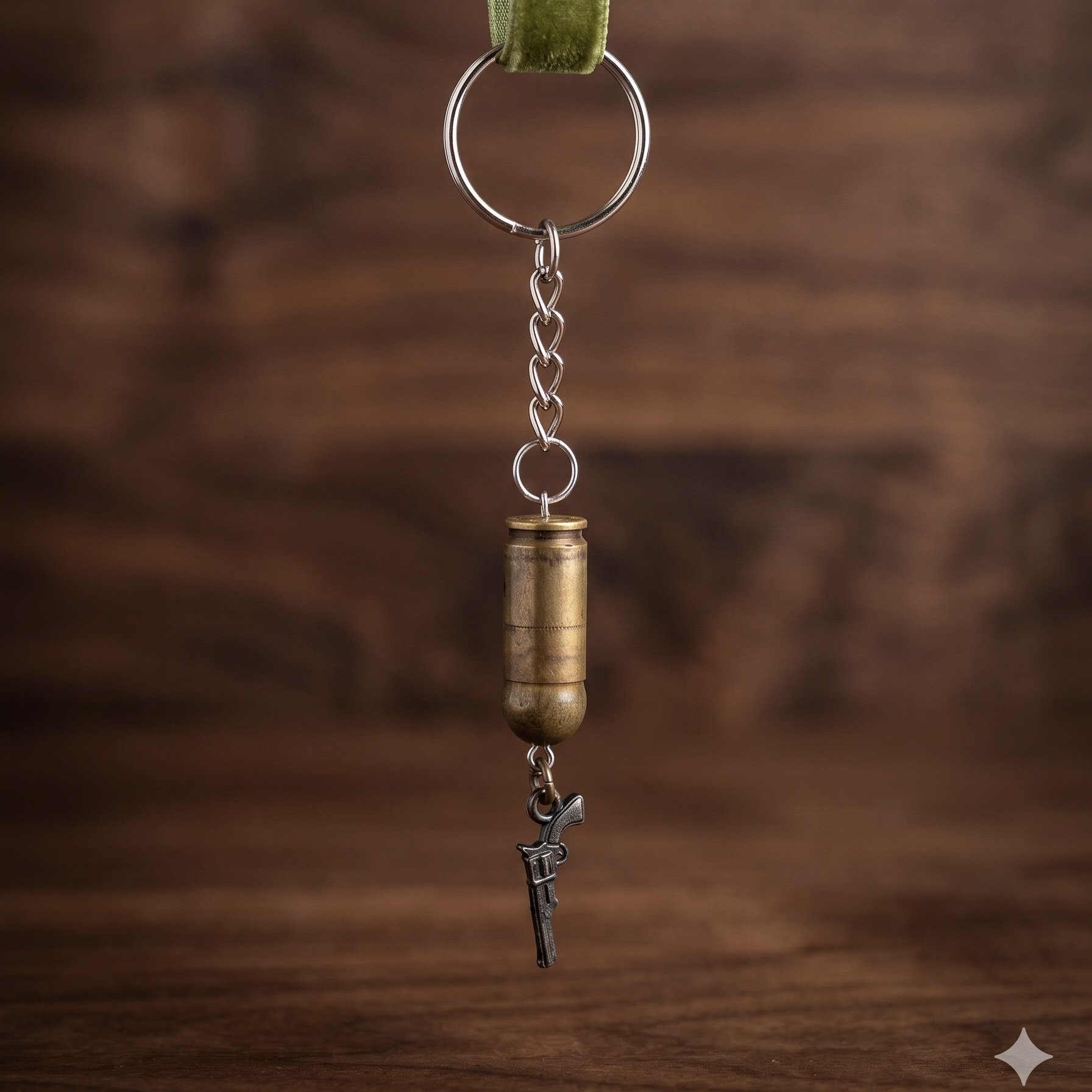 9mm Brass with Pistol Dangle