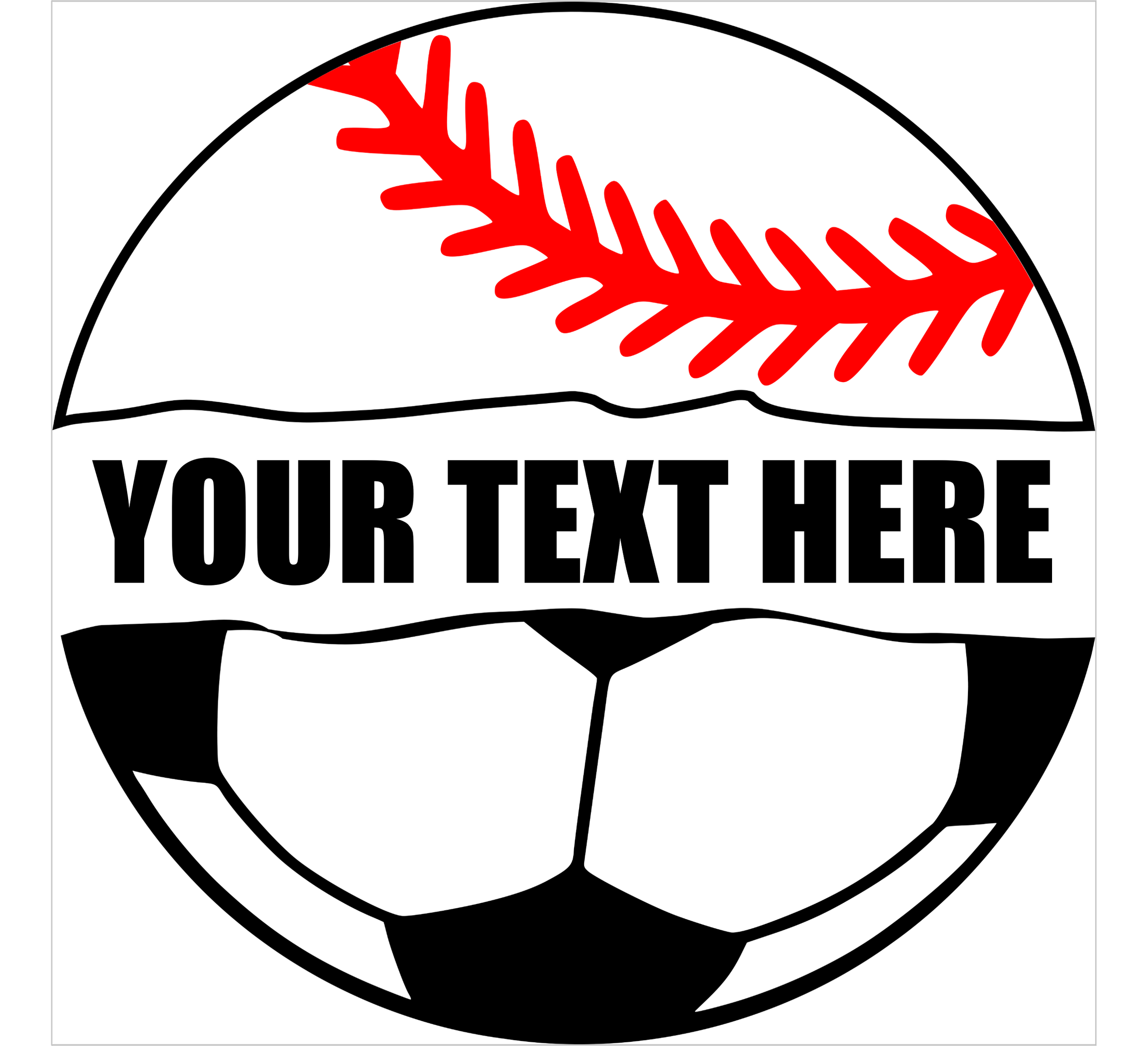 Customizable Baseball/Soccer
