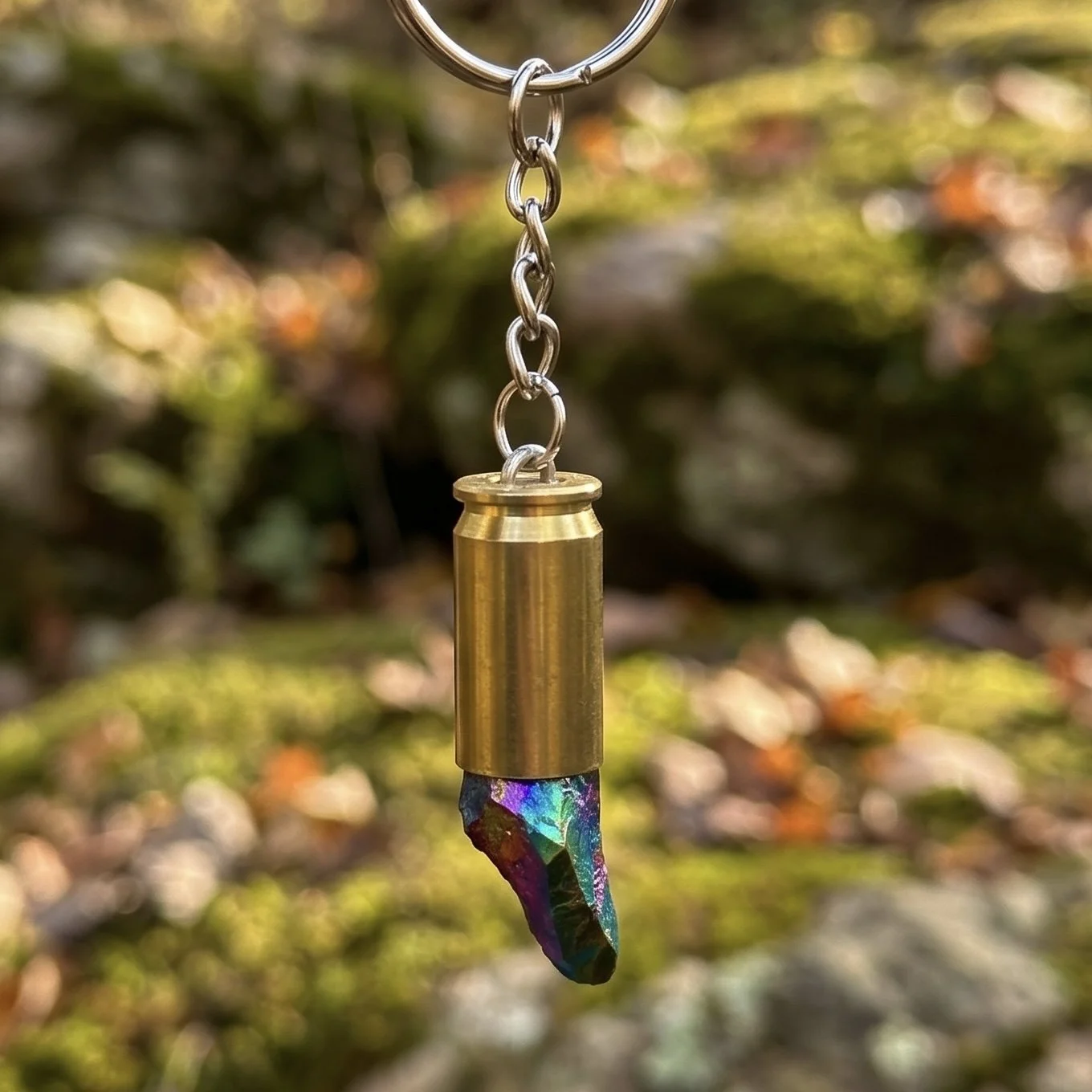 .45 Cal Brass with Rainbow Crystal