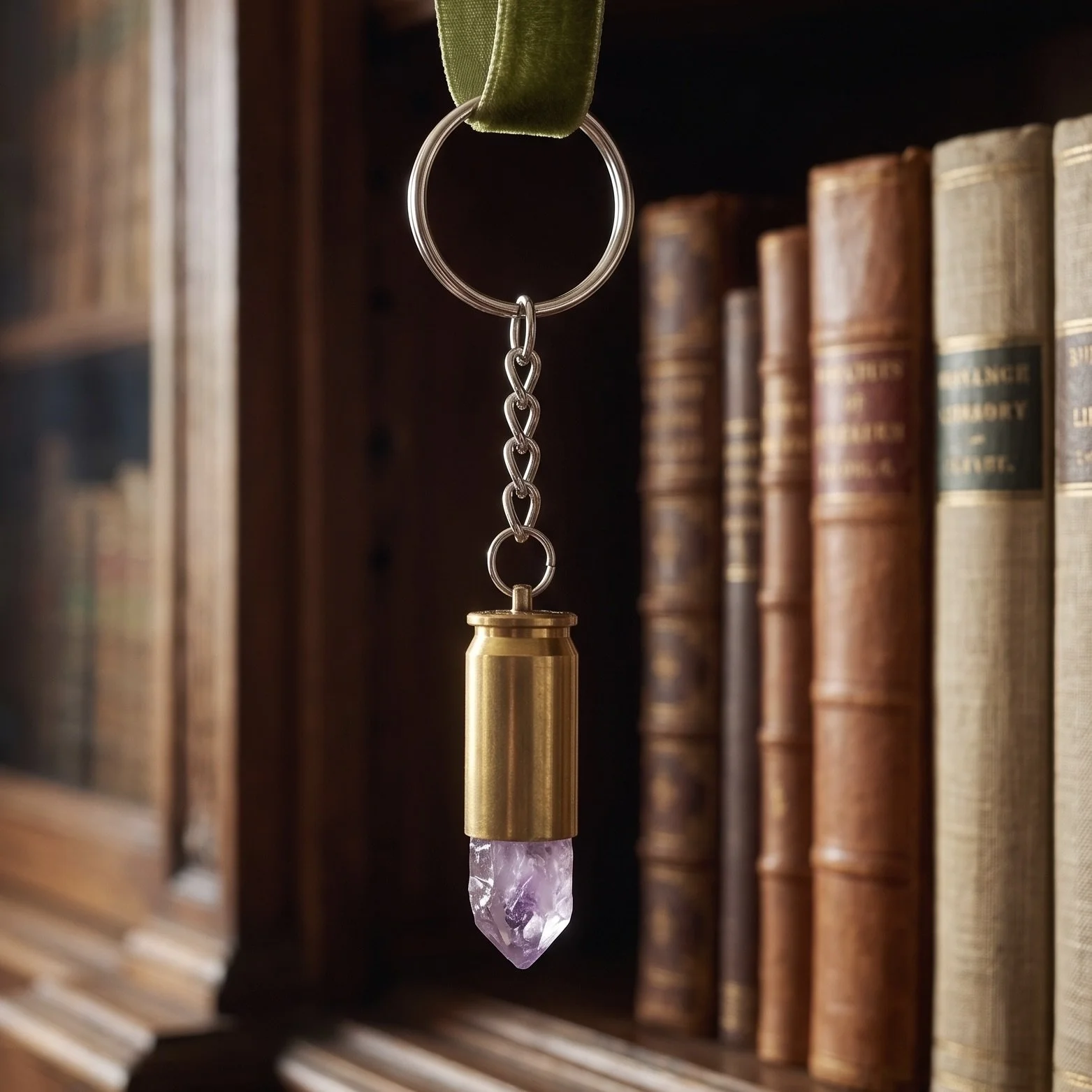 .45 Cal Brass with Pink Crystal (111)