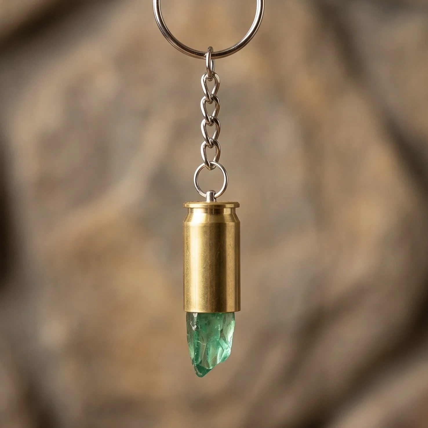 .45 Cal Brass with Green Crystal (115)