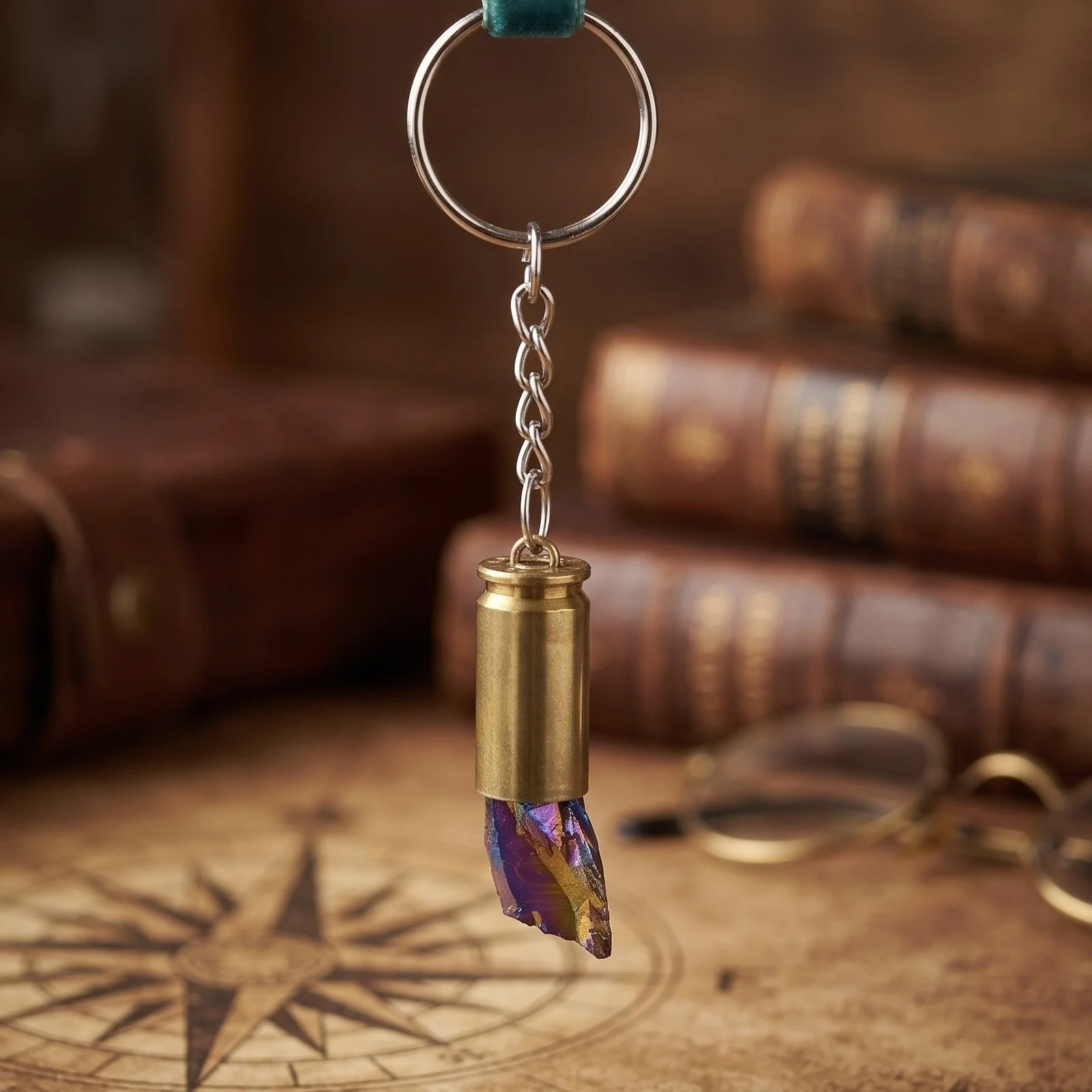 .40 Cal Brass with Rainbow Crystal (113)