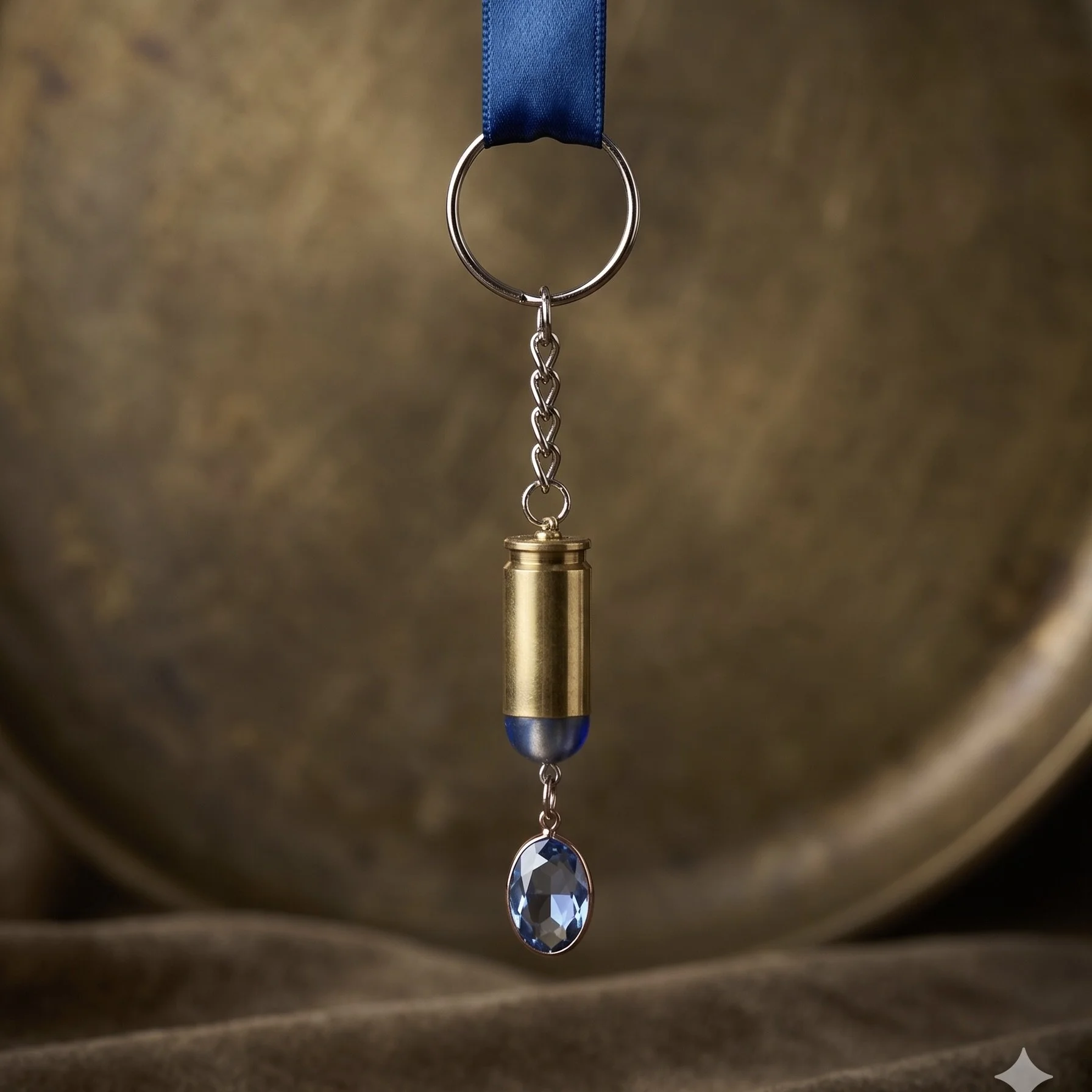 .40 Cal Brass with Blue Dangle