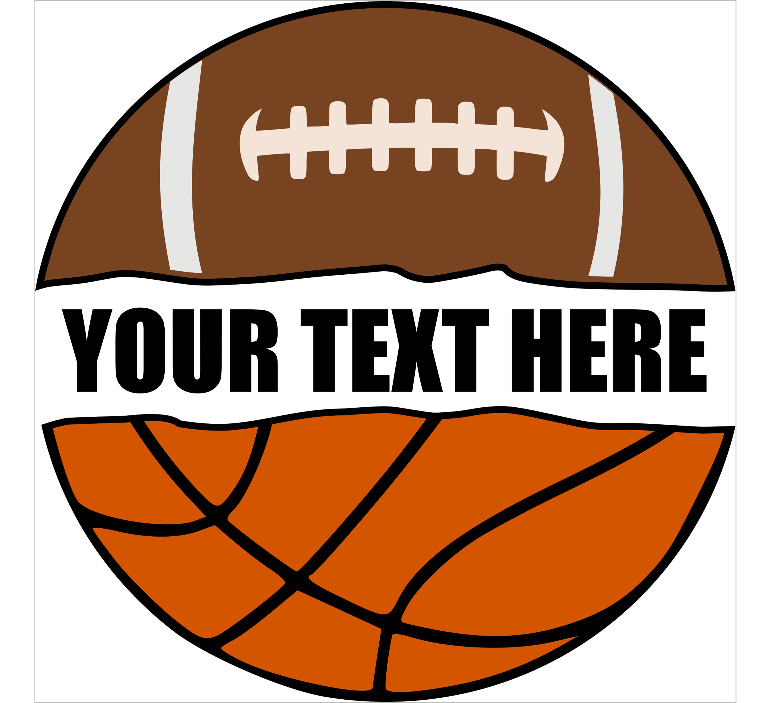 Customizable Football/Basketball