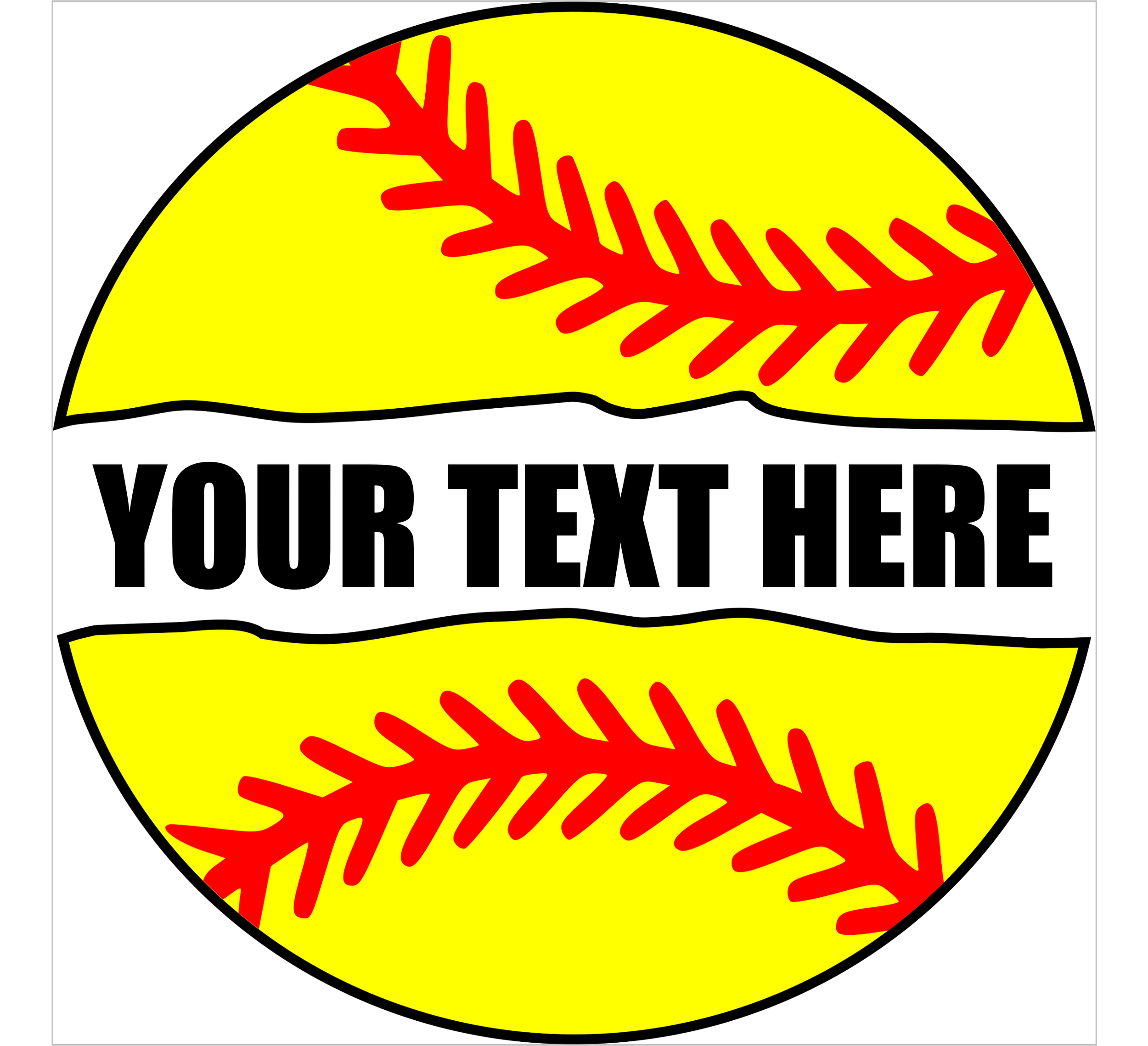 Customizable Softball