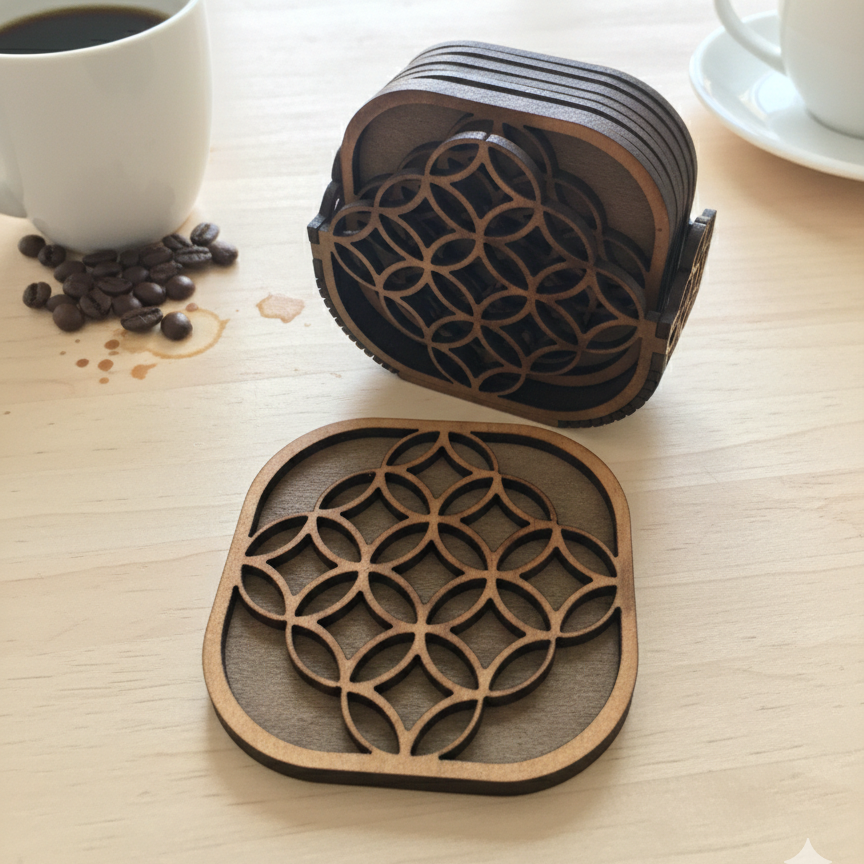 Wood Decorative Coasters