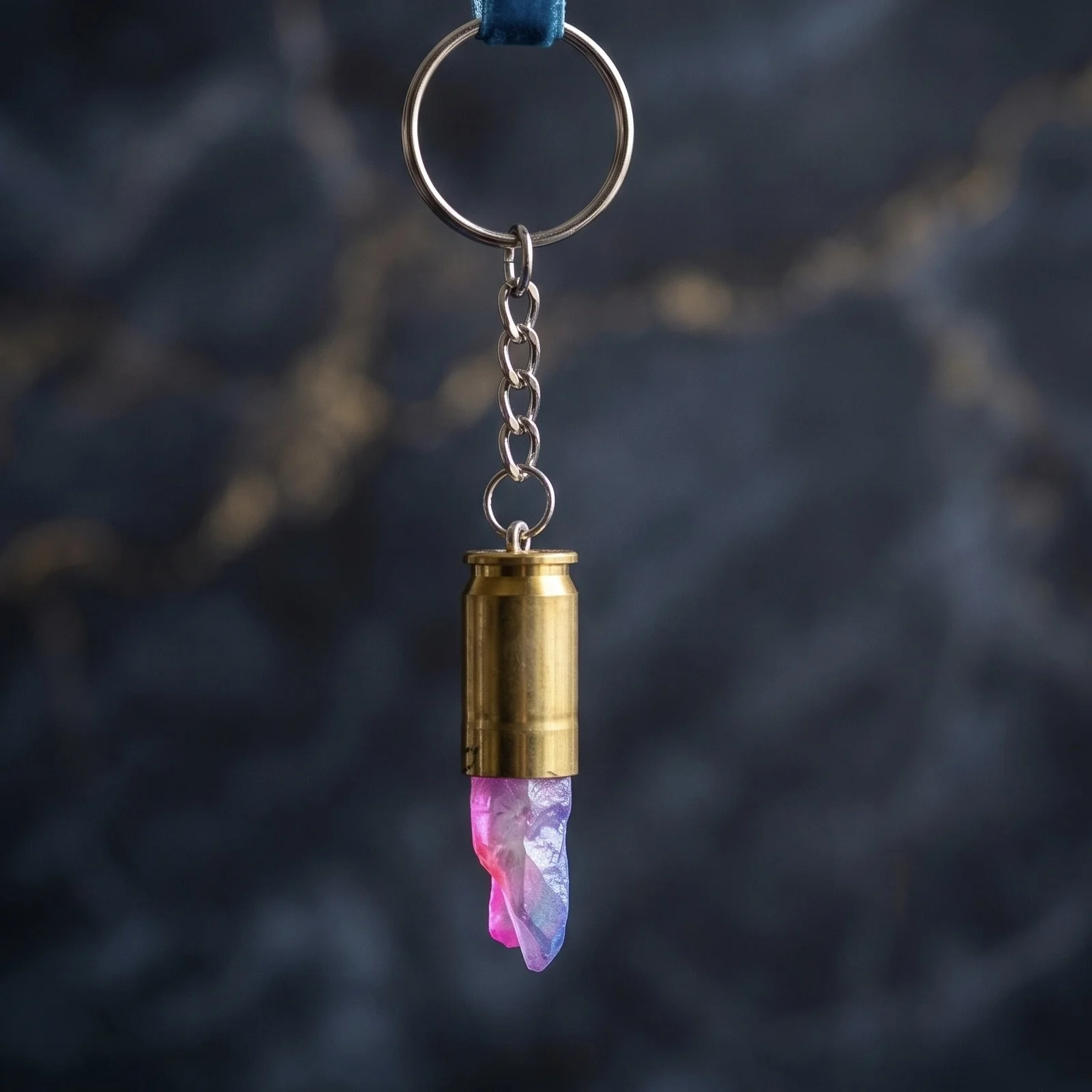 .45 Cal Brass with Pink/Purple Crystal (114)