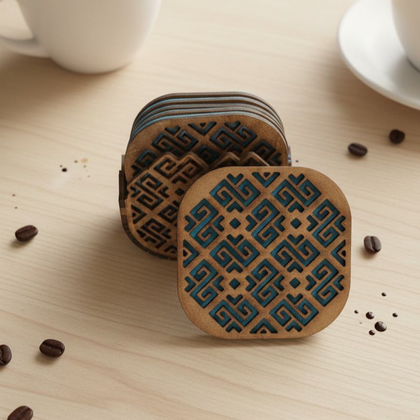 Wood Decorative Coasters