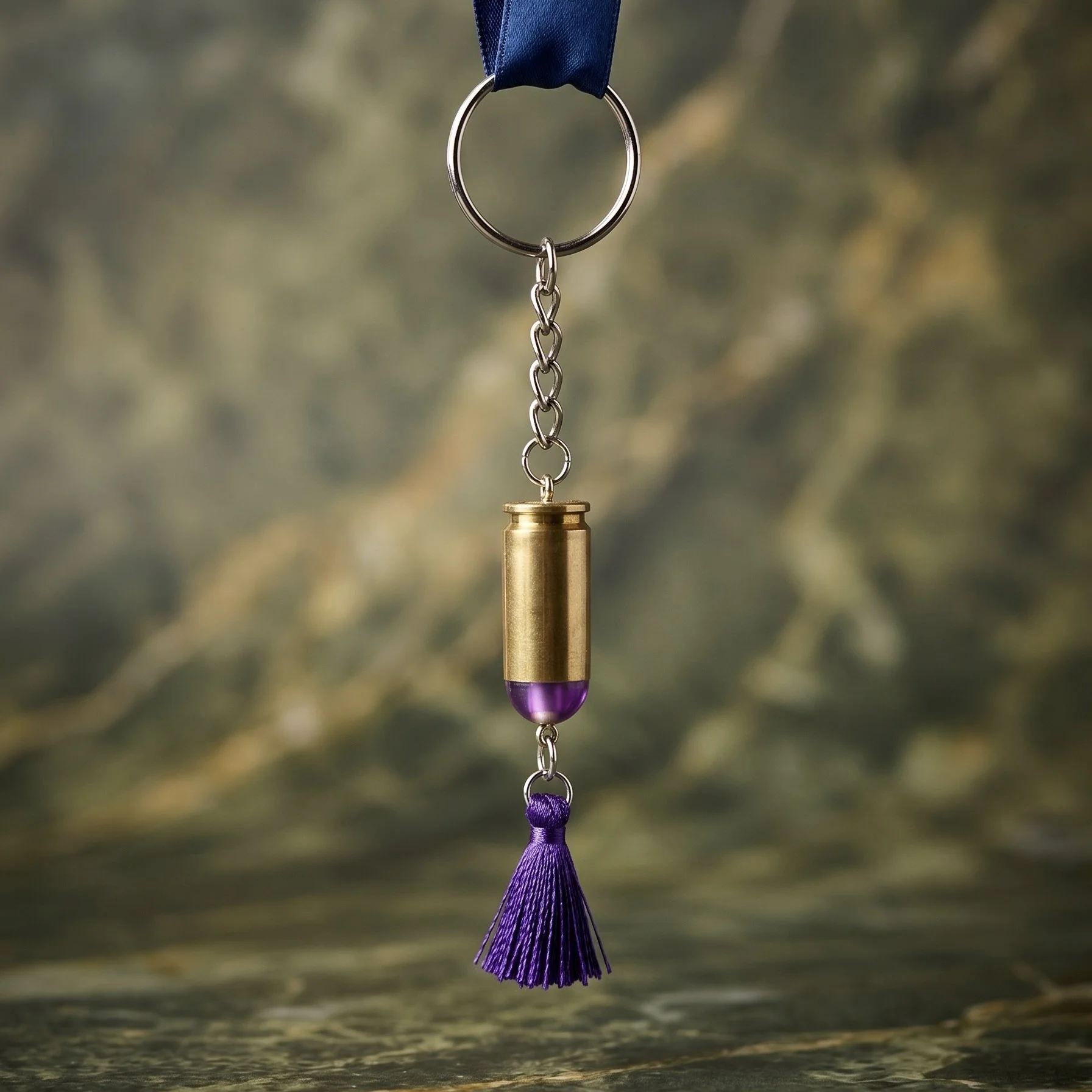 .40 Cal Brass with Purple Tassel