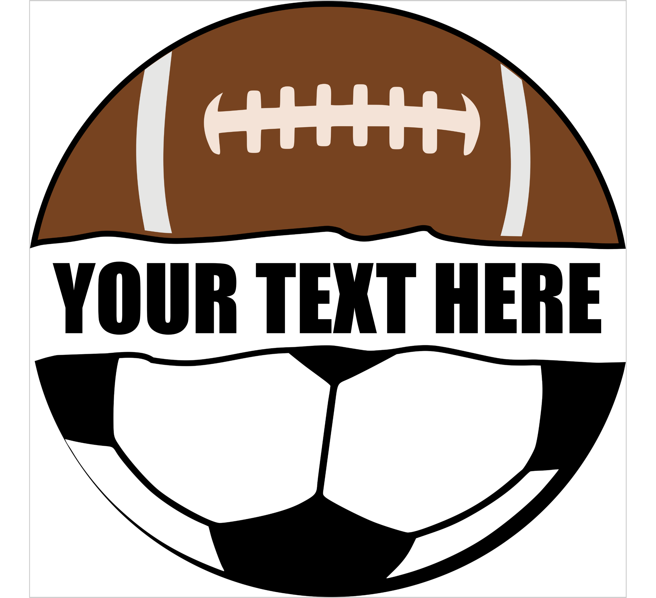 Customizable Football/Soccer