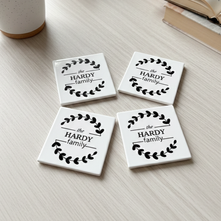 Customizable Square Ceramic Coaster