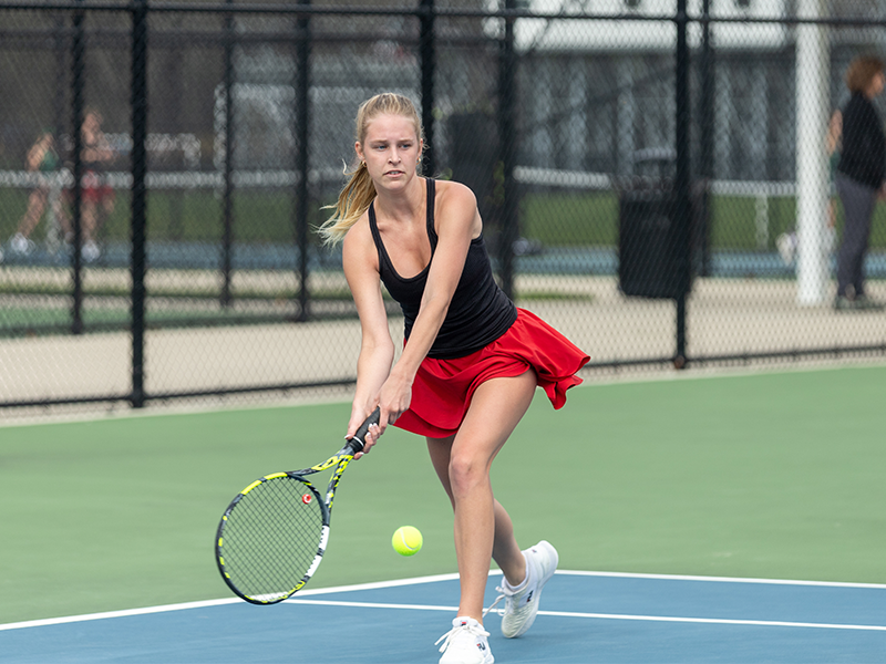 Lilah Cone Picks Up Point in Tennis Loss to Coopersville
