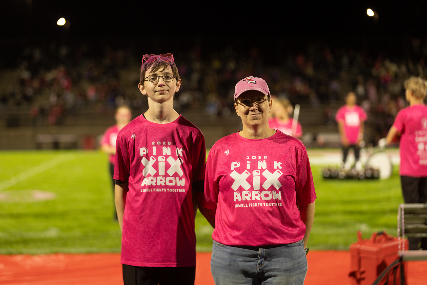 2026 Lowell Pink Arrow Marching Band Members and Honorees
