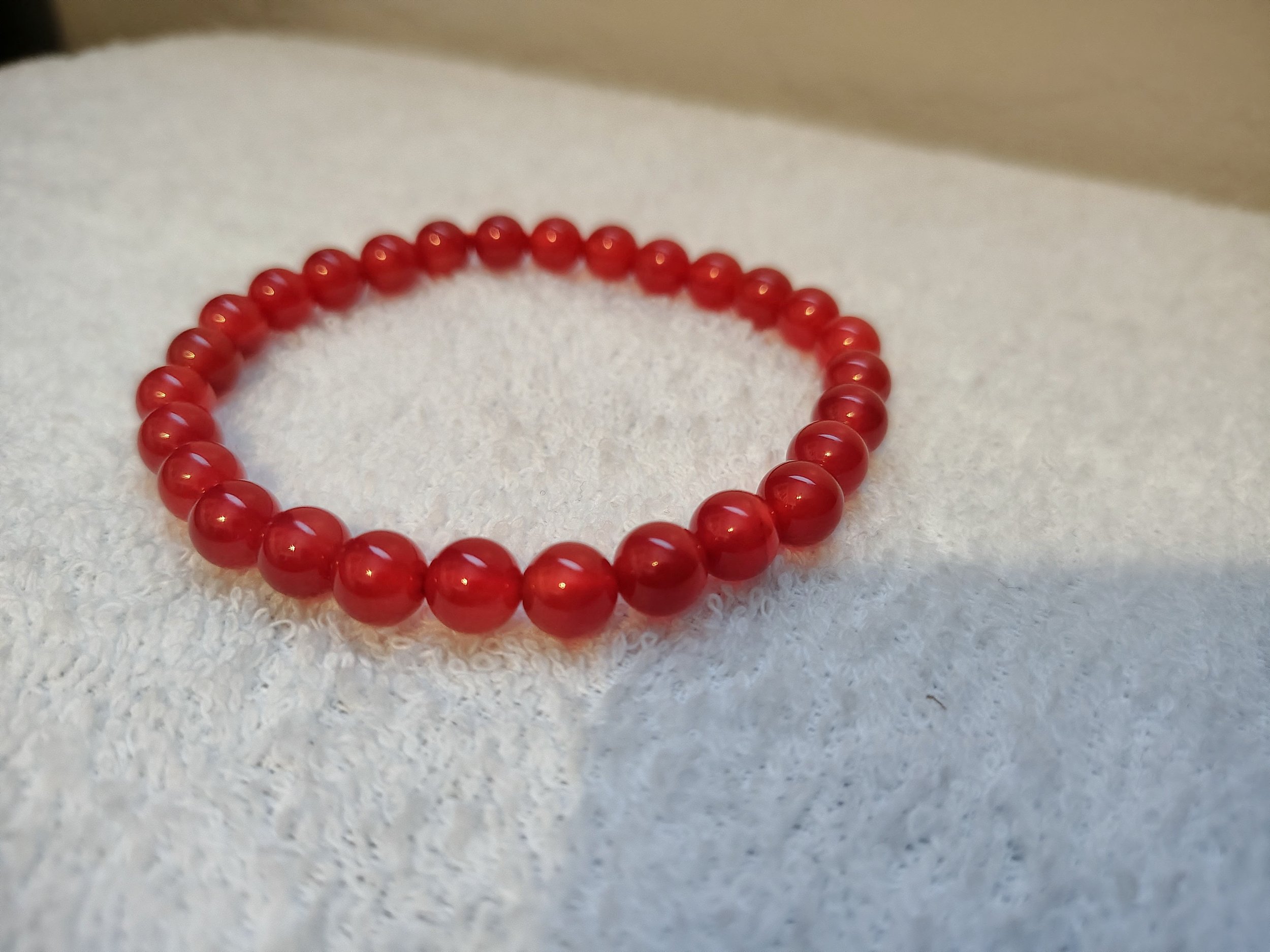 Carnelian Crystal Bracelet 8mm for men and women