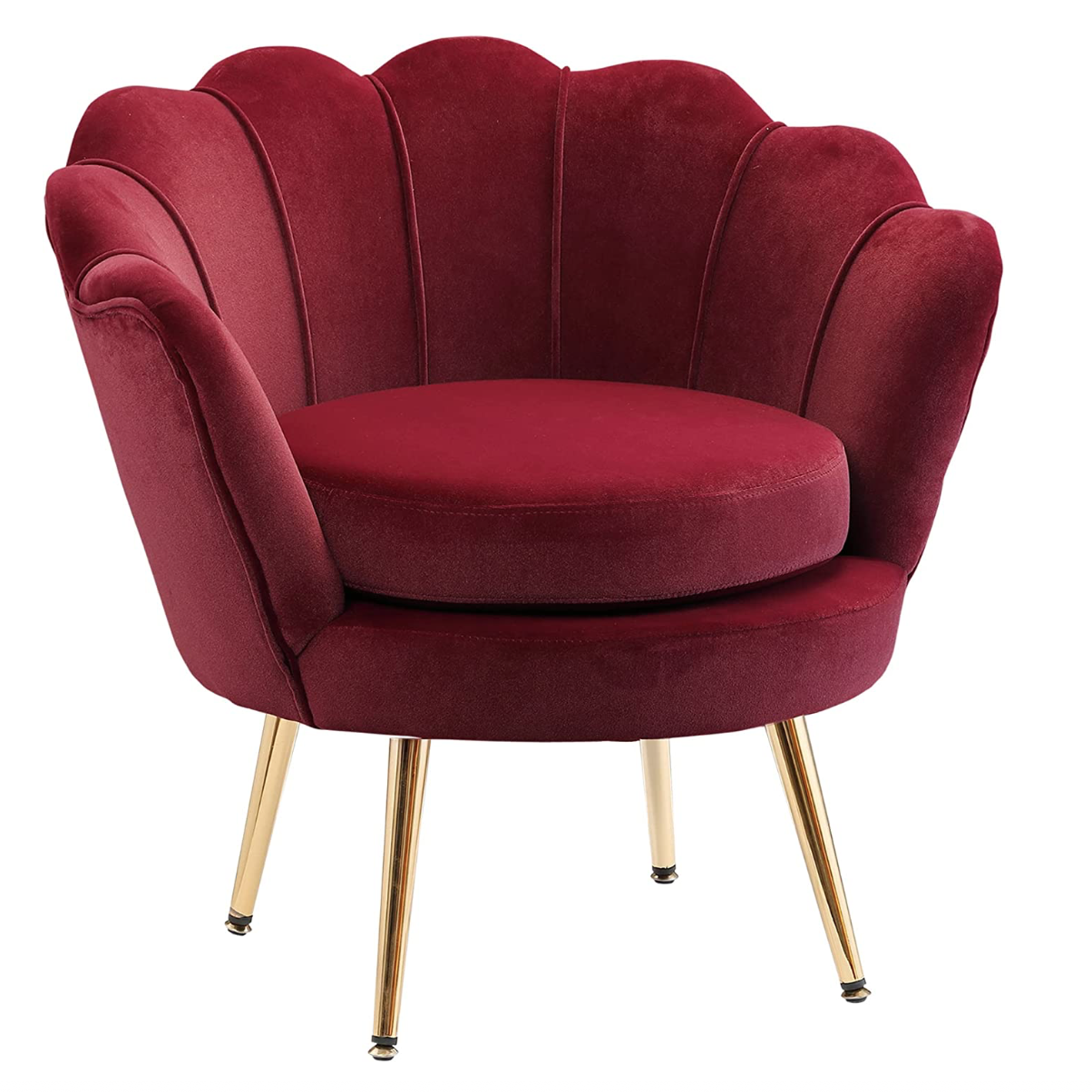 Red Velvet Accent Chair