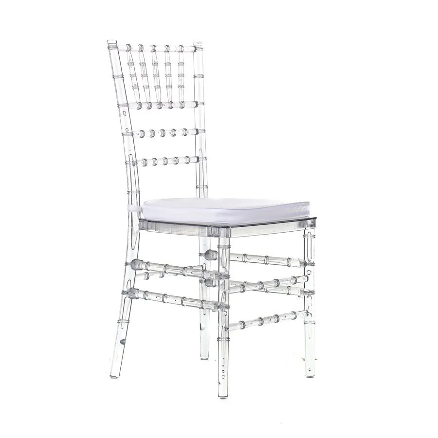 Chiavari Chair with White Leather Cushion