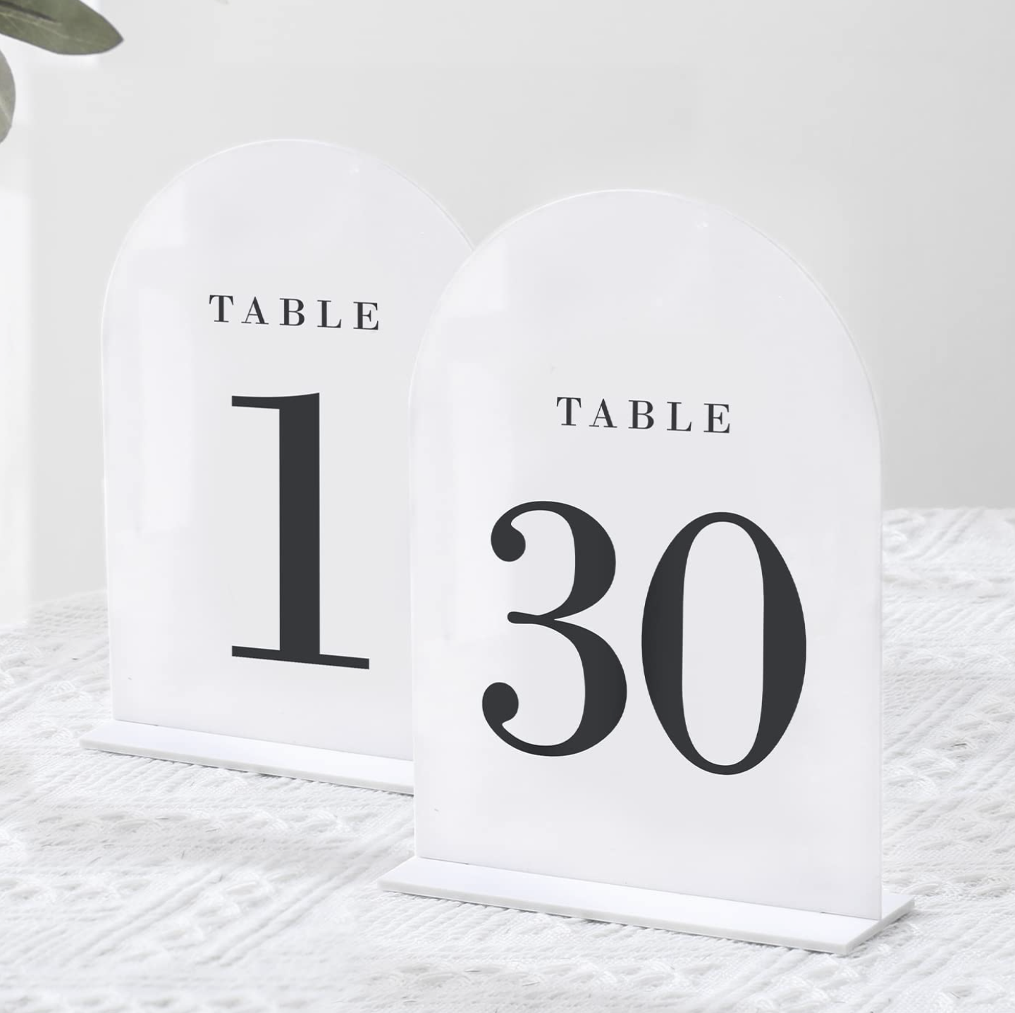 Table Numbers 1-30