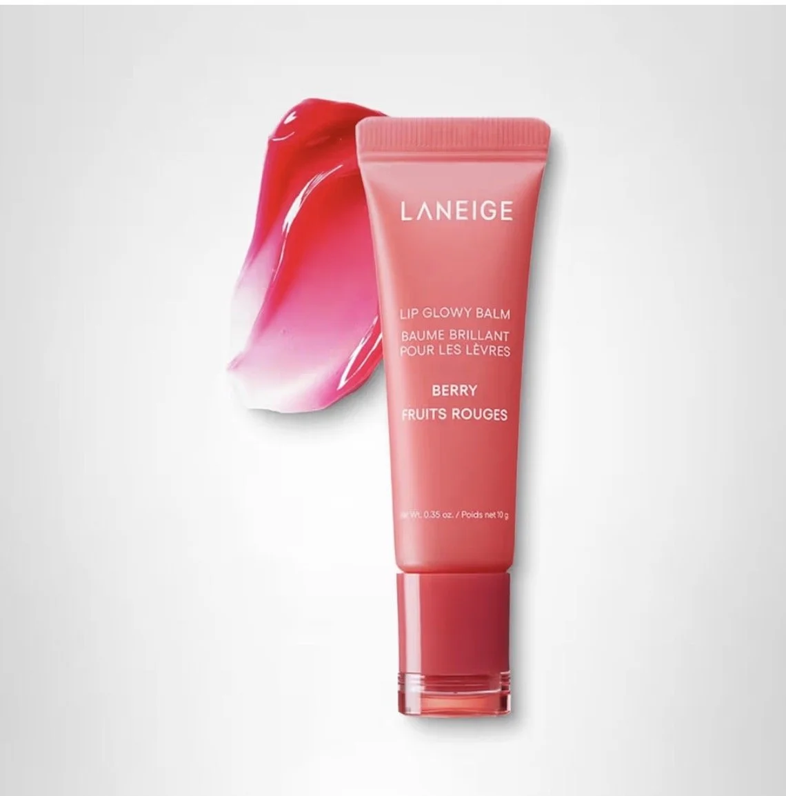 Laneige Lip Glowy Balm - Berry
Glossy tinted lip balm with shea butter and murumuru seed butter for smooth, hydrated, shiny lips