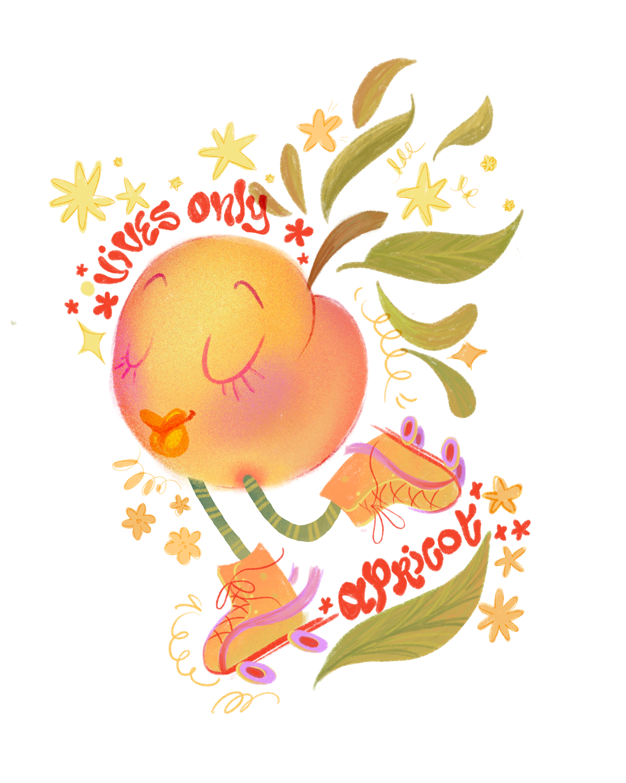 ✿ Vives only Apricot ✿ Glitter Sticker ✿