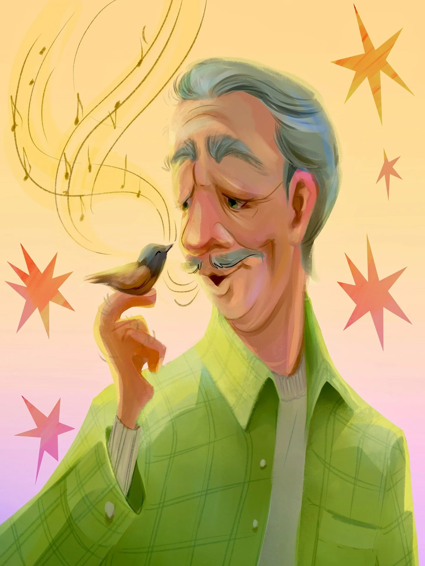 Whistle! 🎶🐦&zwj;⬛
#peachtober #peachtober25whistle