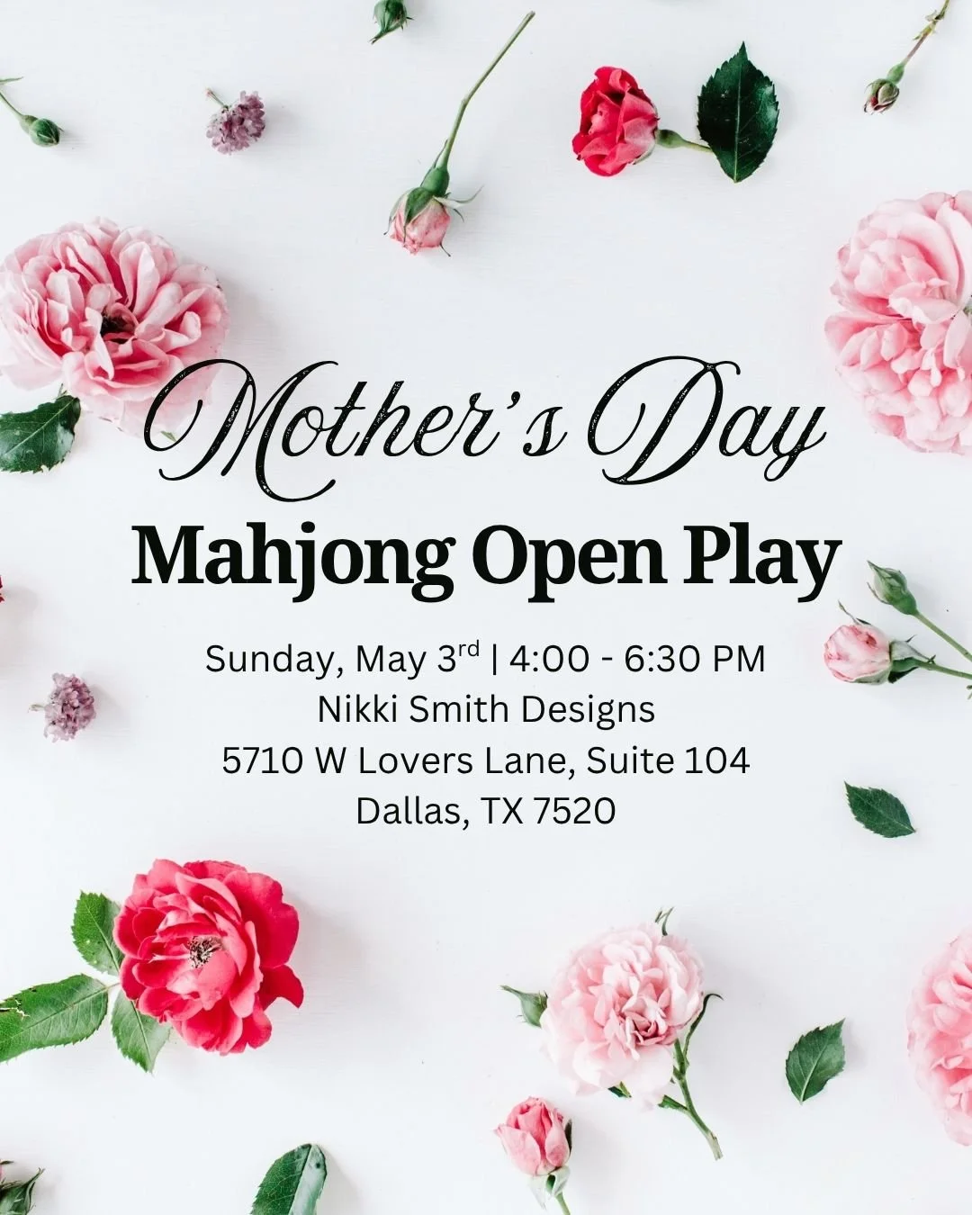 BESTIE discount - Mother's Day Open Play with Nikki Smith