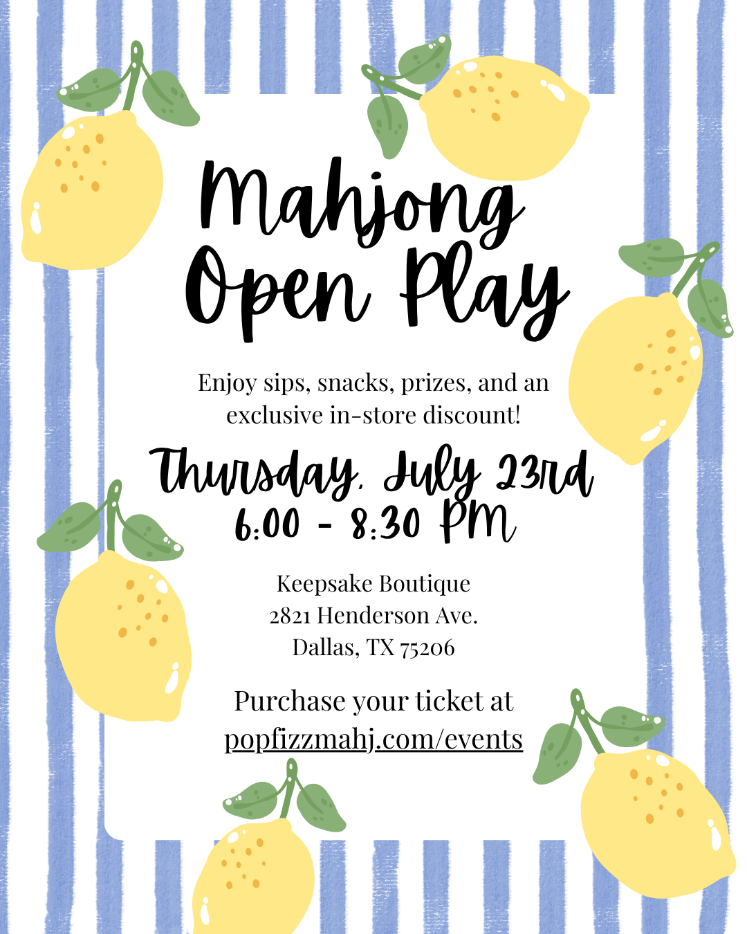 Open Play at Keepsake Boutique