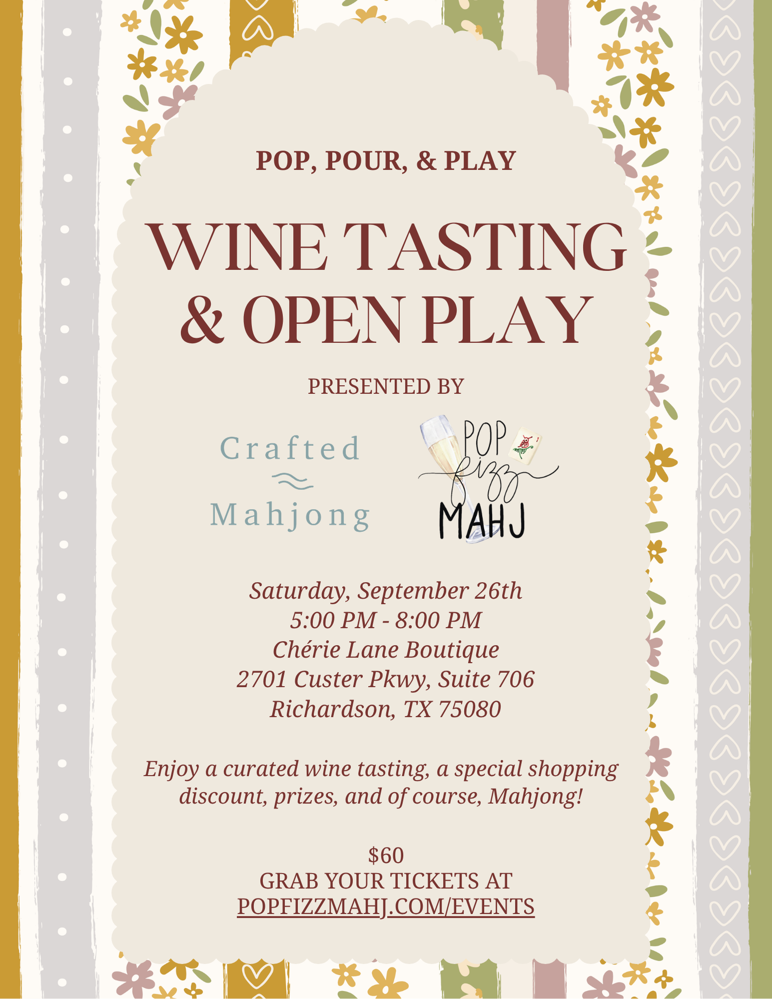 Wine Tasting and Open Play