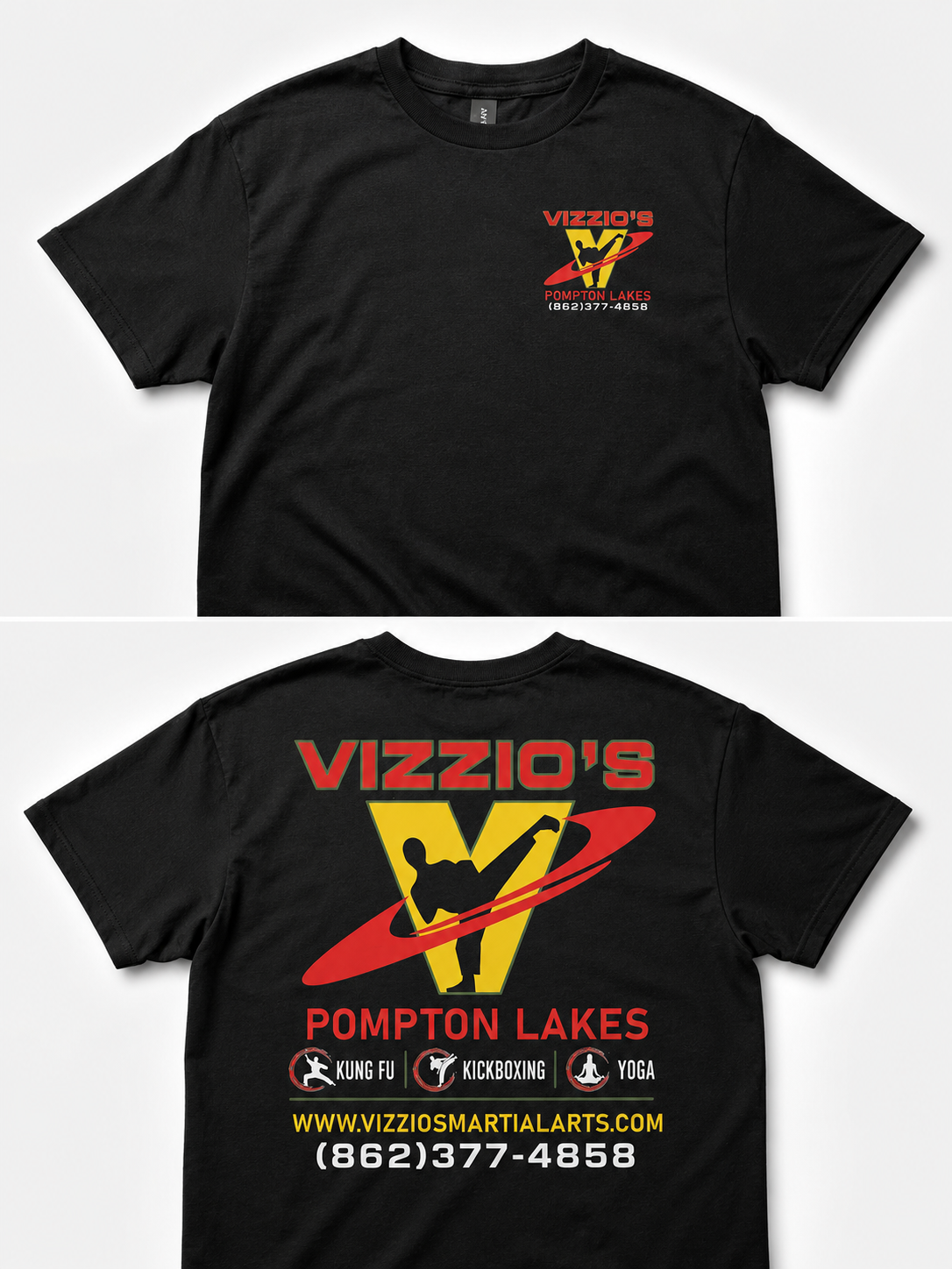 Vizzio's Pompton Lakes Black T-Shirt