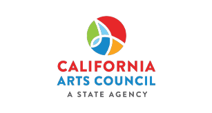 California Arts Council logo with a colorful circular symbol and the text 'California Arts Council A State Agency'.