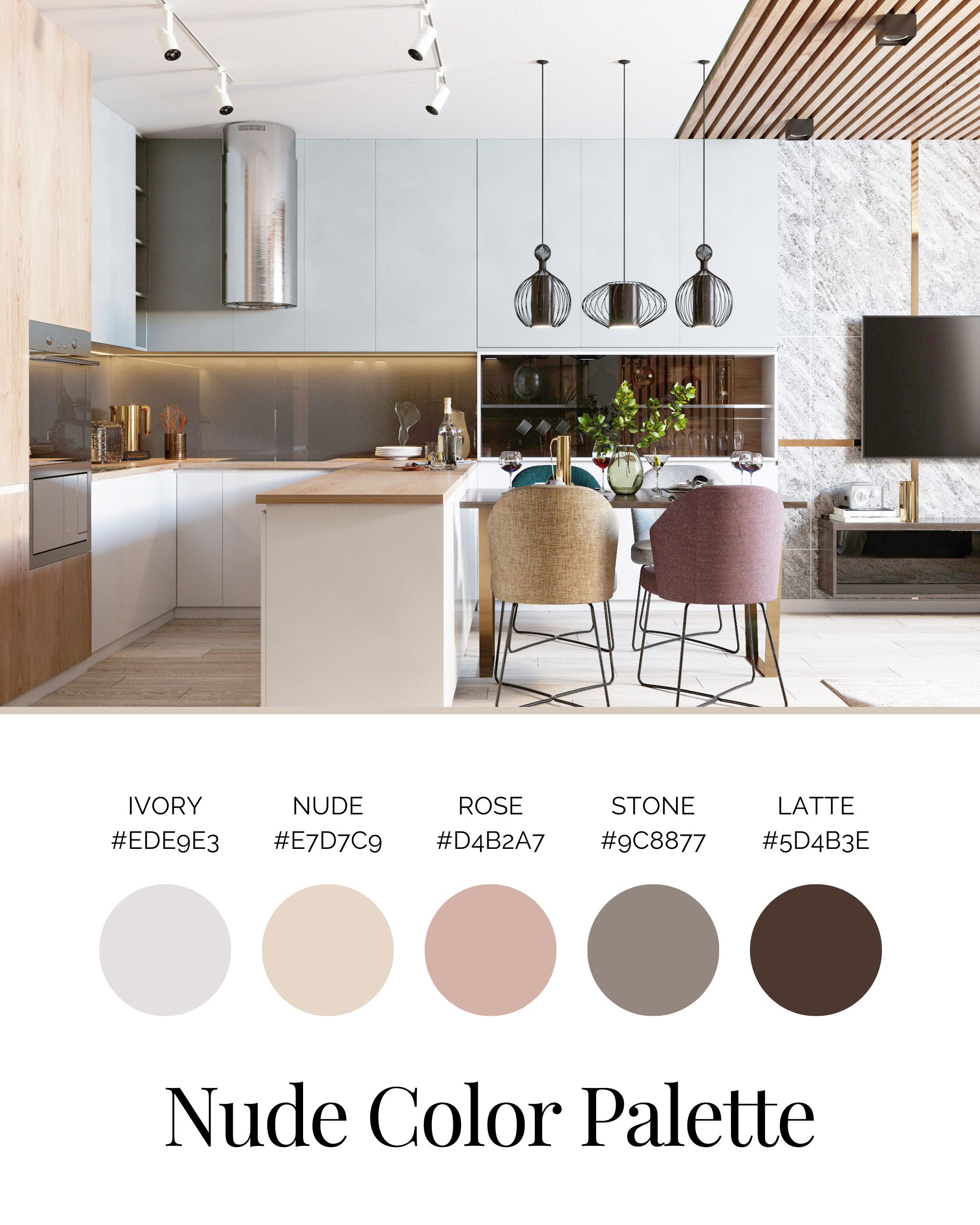 Brand color palette design in warm neutrals — visual identity by Elevate Media