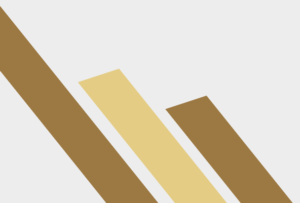 Abstract geometric design with diagonal brown, beige, and dark brown stripes on a light gray background.