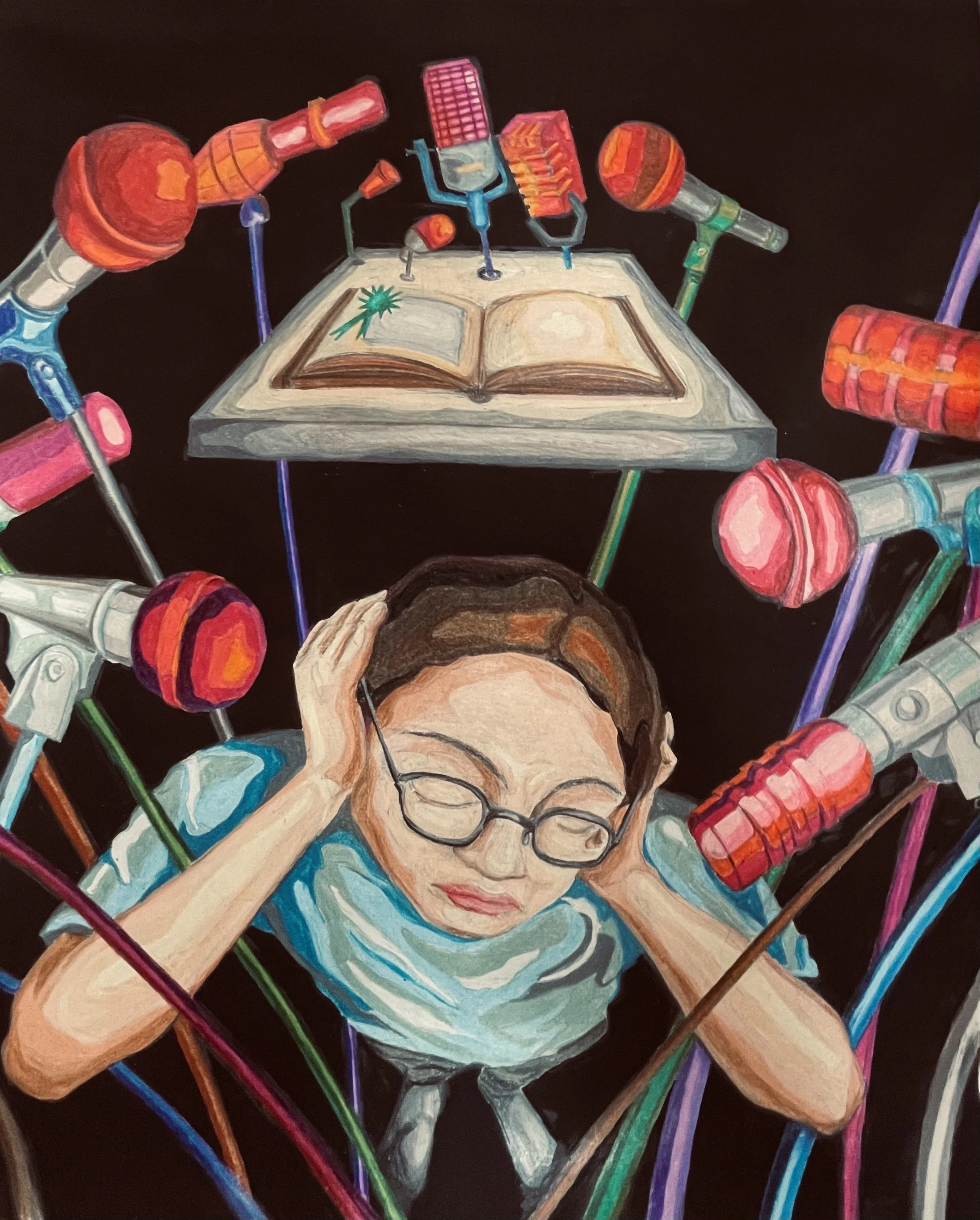 Erin R. — Inspired by the pressure to meet outside expectations, this piece examines what happens when other voices become louder than our own.