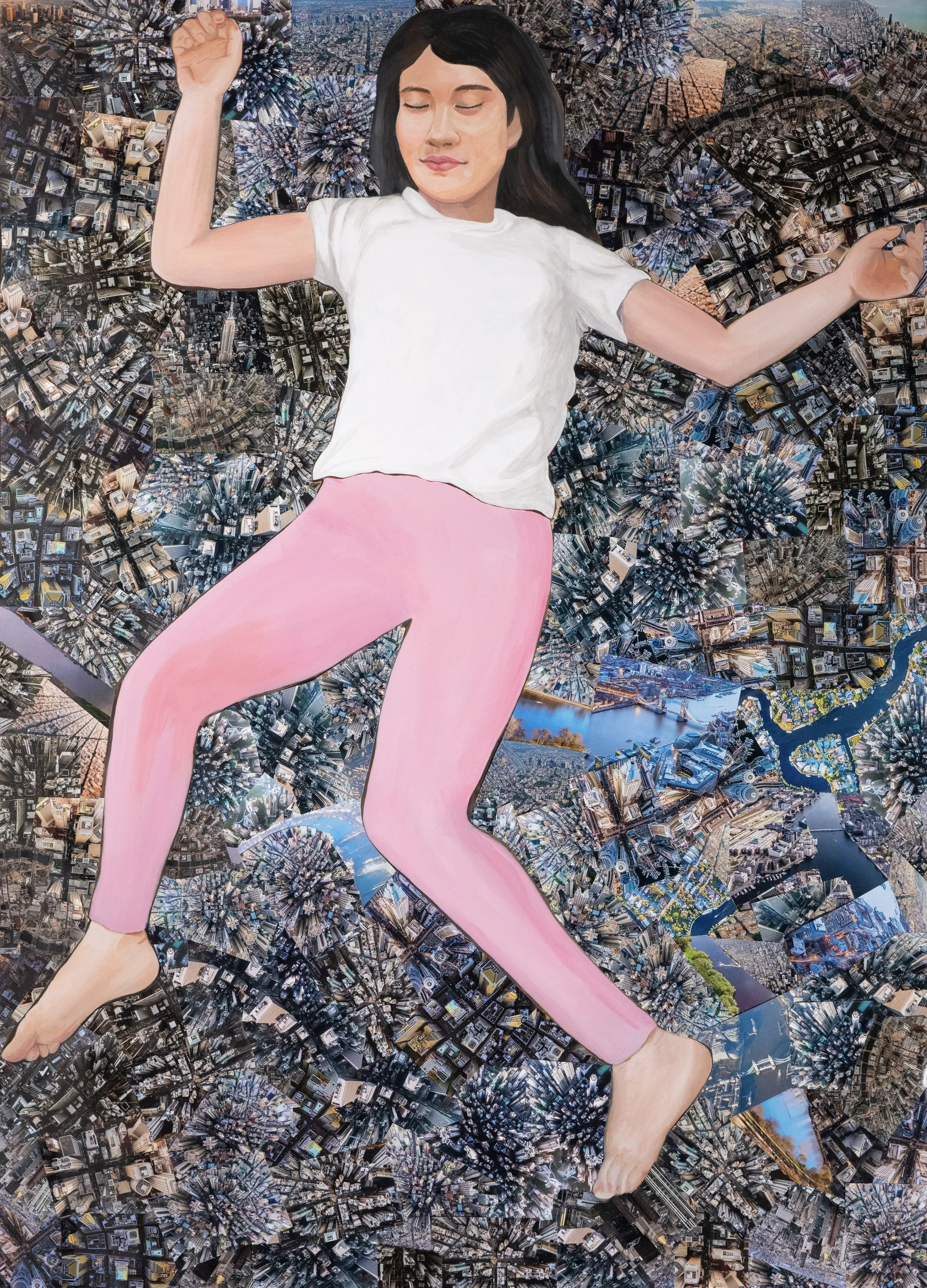 Ashley H. — This piece reflects on the invisible weight of expectations, responsibilities, and ambitions. Even in rest, the worlds we build continue to exist within us.