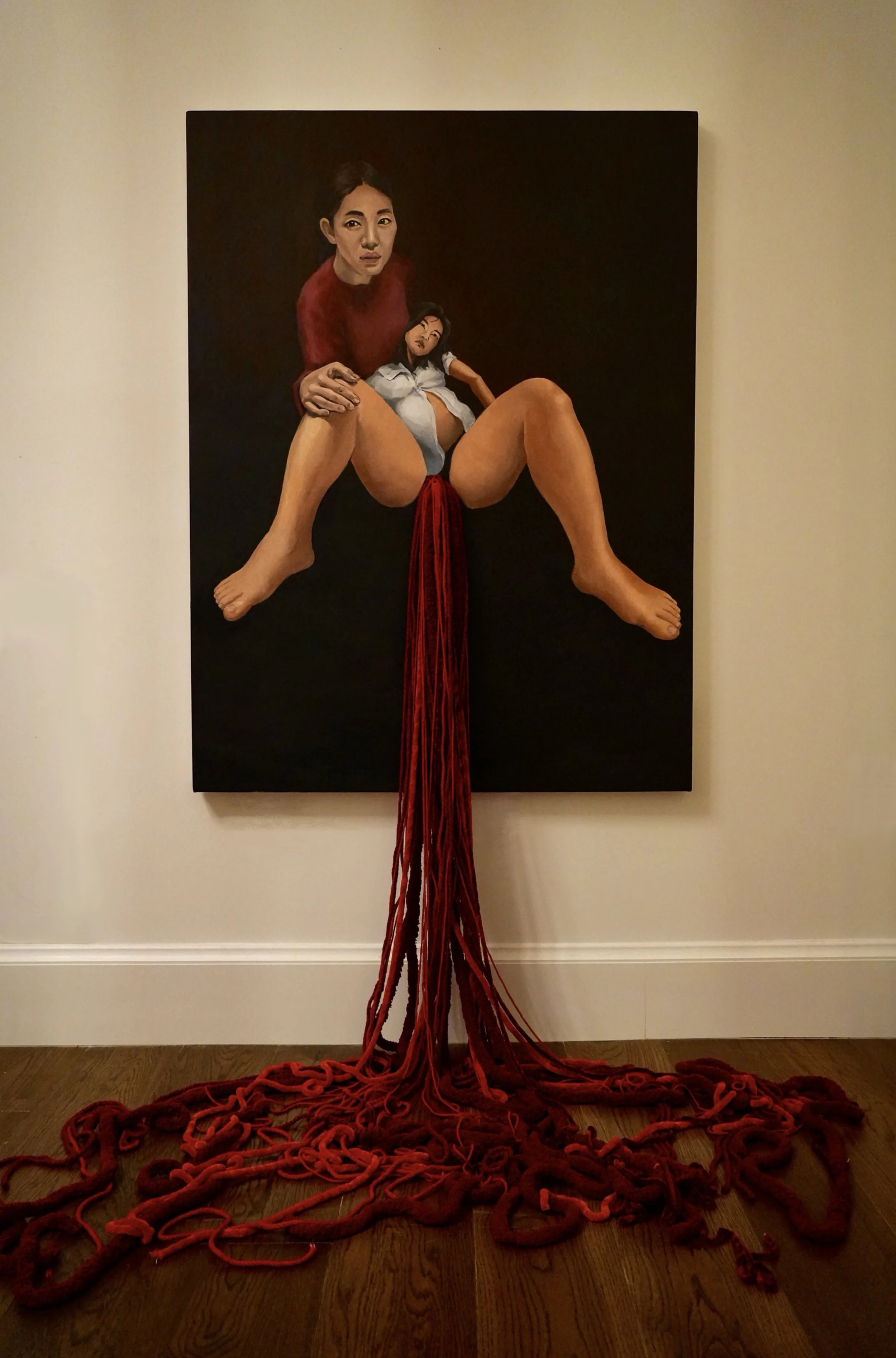 Megan K. — This work reflects on the contradictions that often exist within close relationships. The student explores the tension between protection and pain, dependence and independence, comfort and conflict.