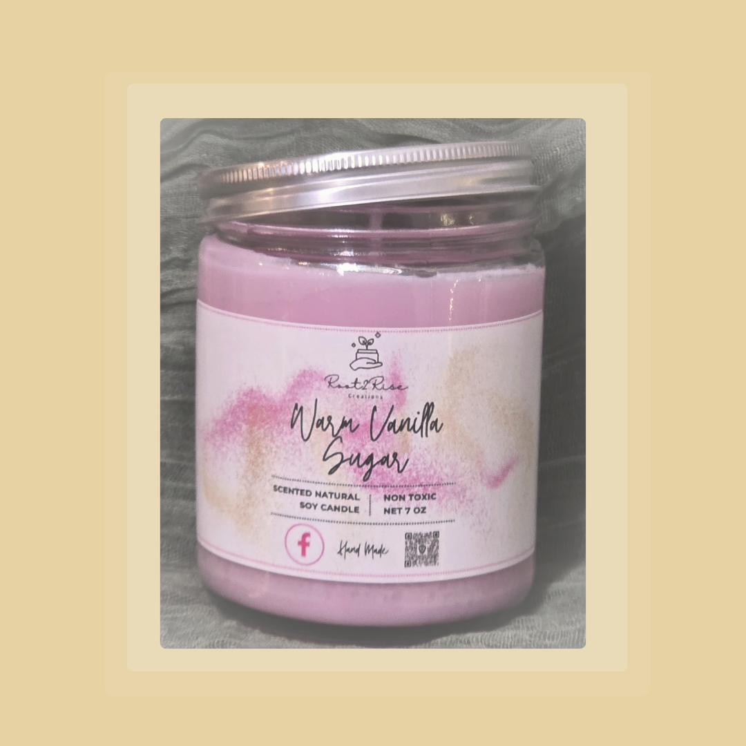 Signature Soy Candle – Warm Vanilla Sugar