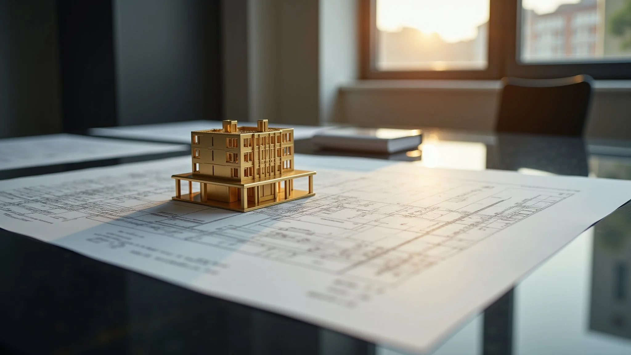 Maquette architecturale sur plans de construction — contactez les ingénieurs en structure Structures CM au Québec